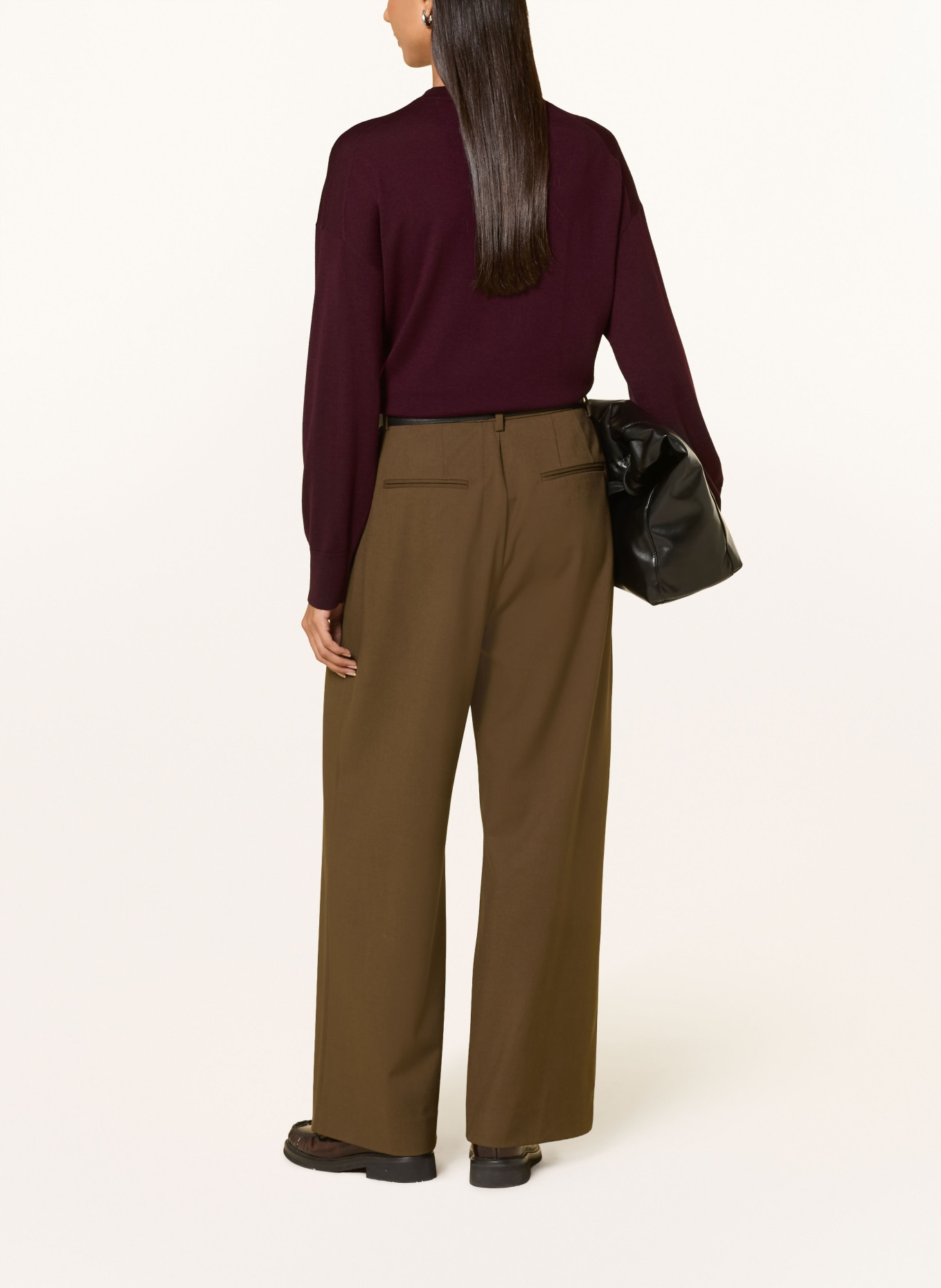 darling harbour Pullover aus Merinowolle: BURGUNDY