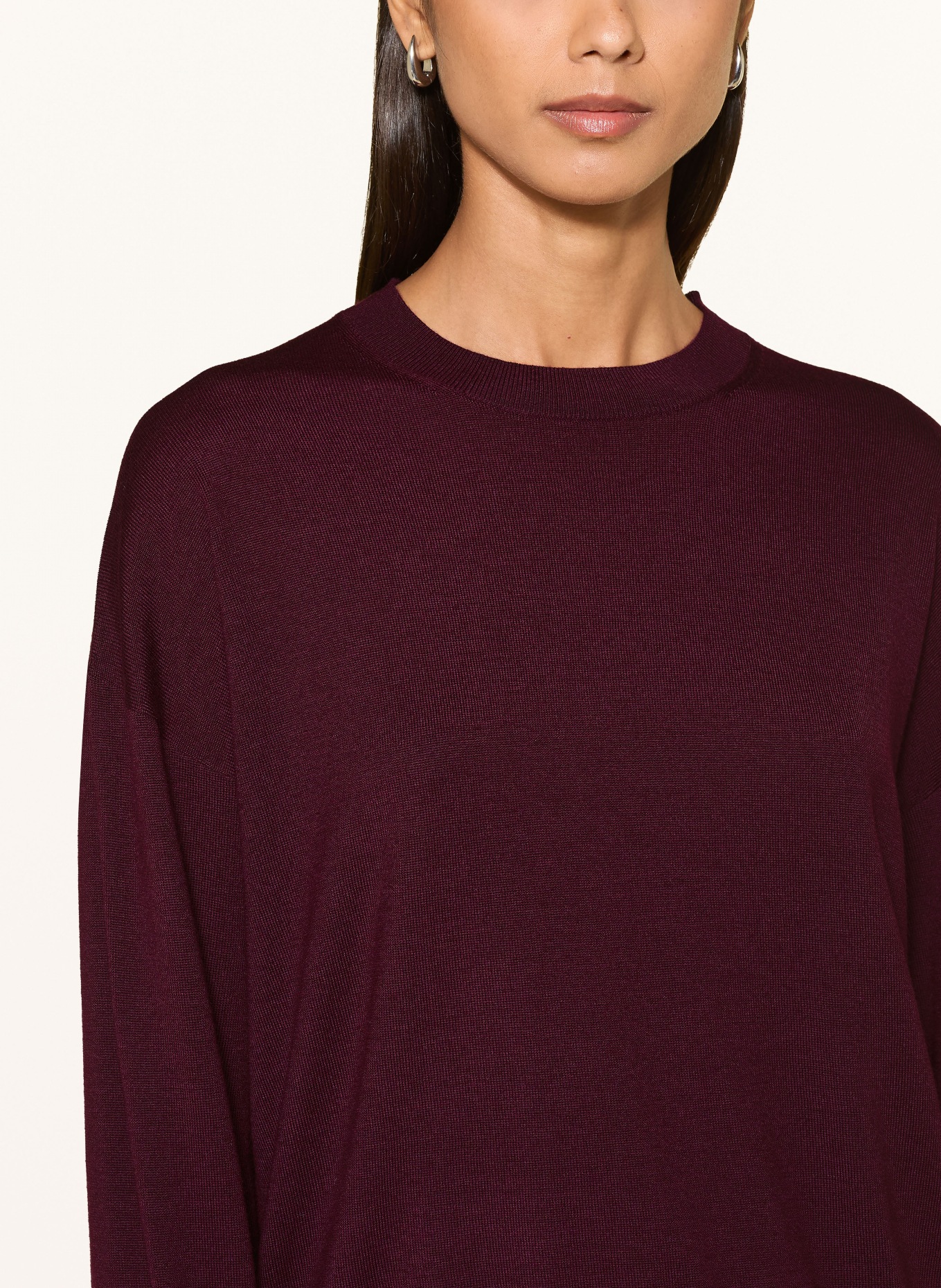 darling harbour Pullover aus Merinowolle: BURGUNDY