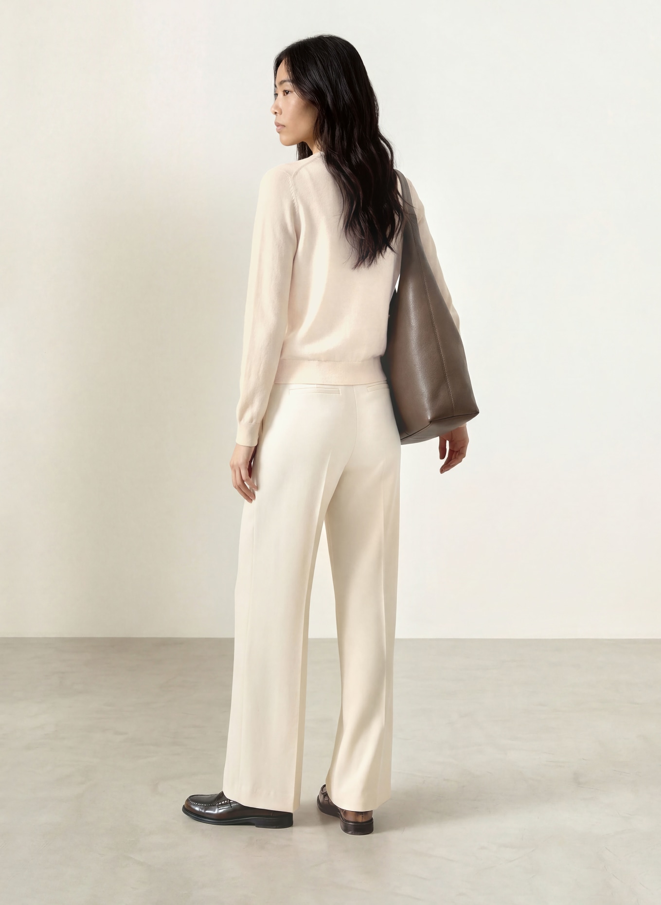 darling harbour Vest van merinowol: OFFWHITE
