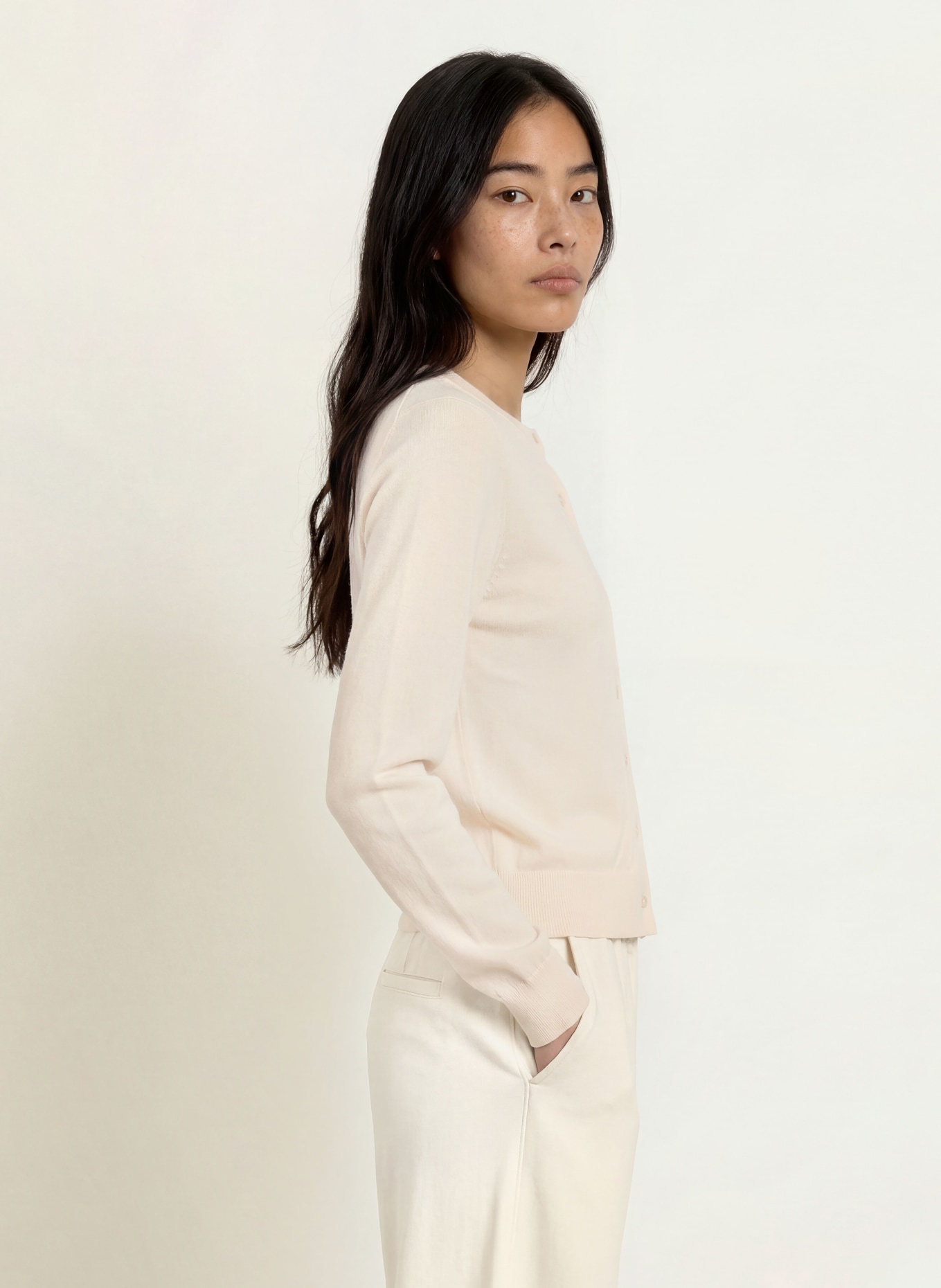 darling harbour Vest van merinowol: OFFWHITE