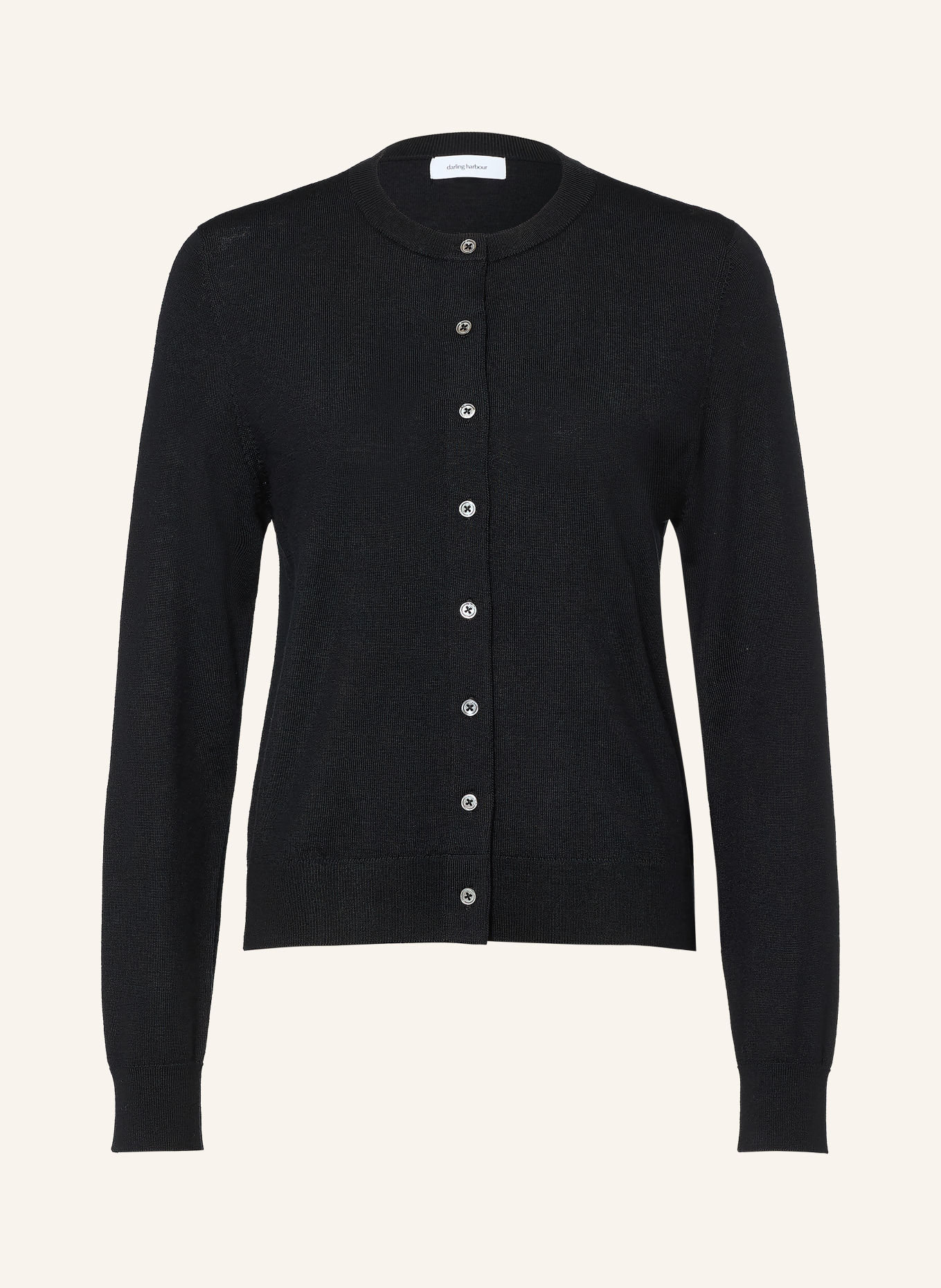 darling harbour Vest van merinowol: BLACK