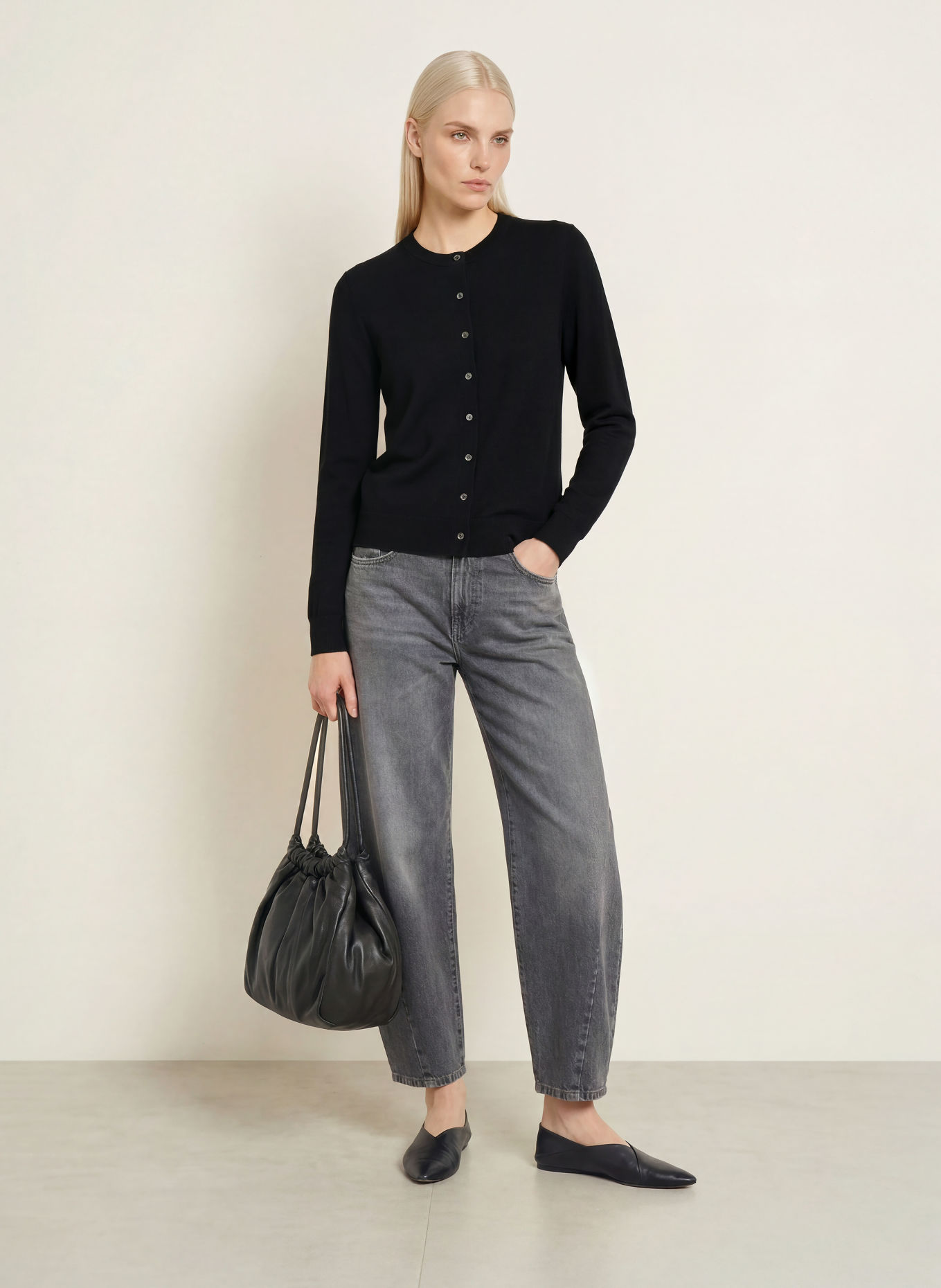 darling harbour Vest van merinowol: BLACK