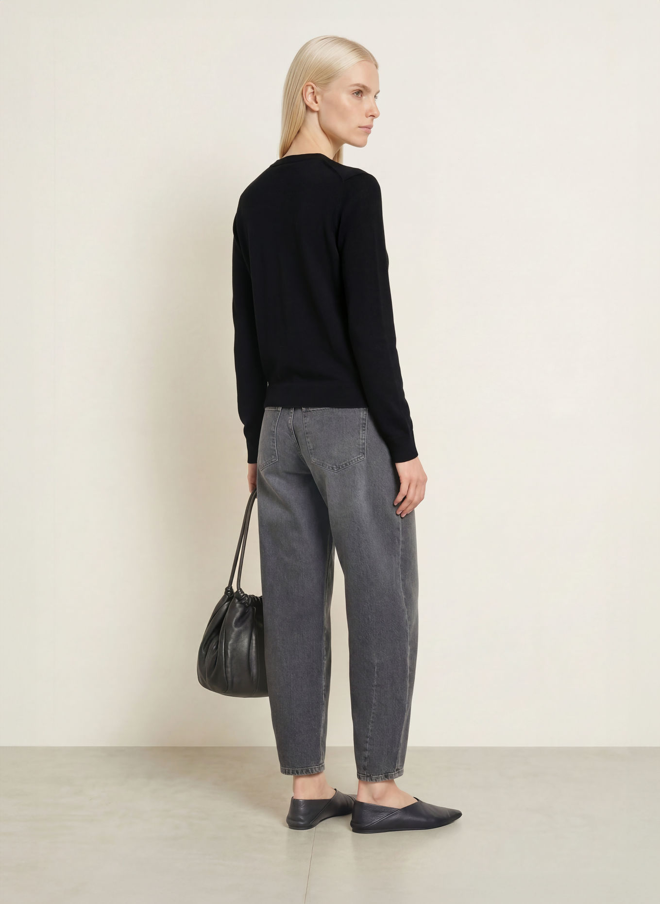 darling harbour Vest van merinowol: BLACK