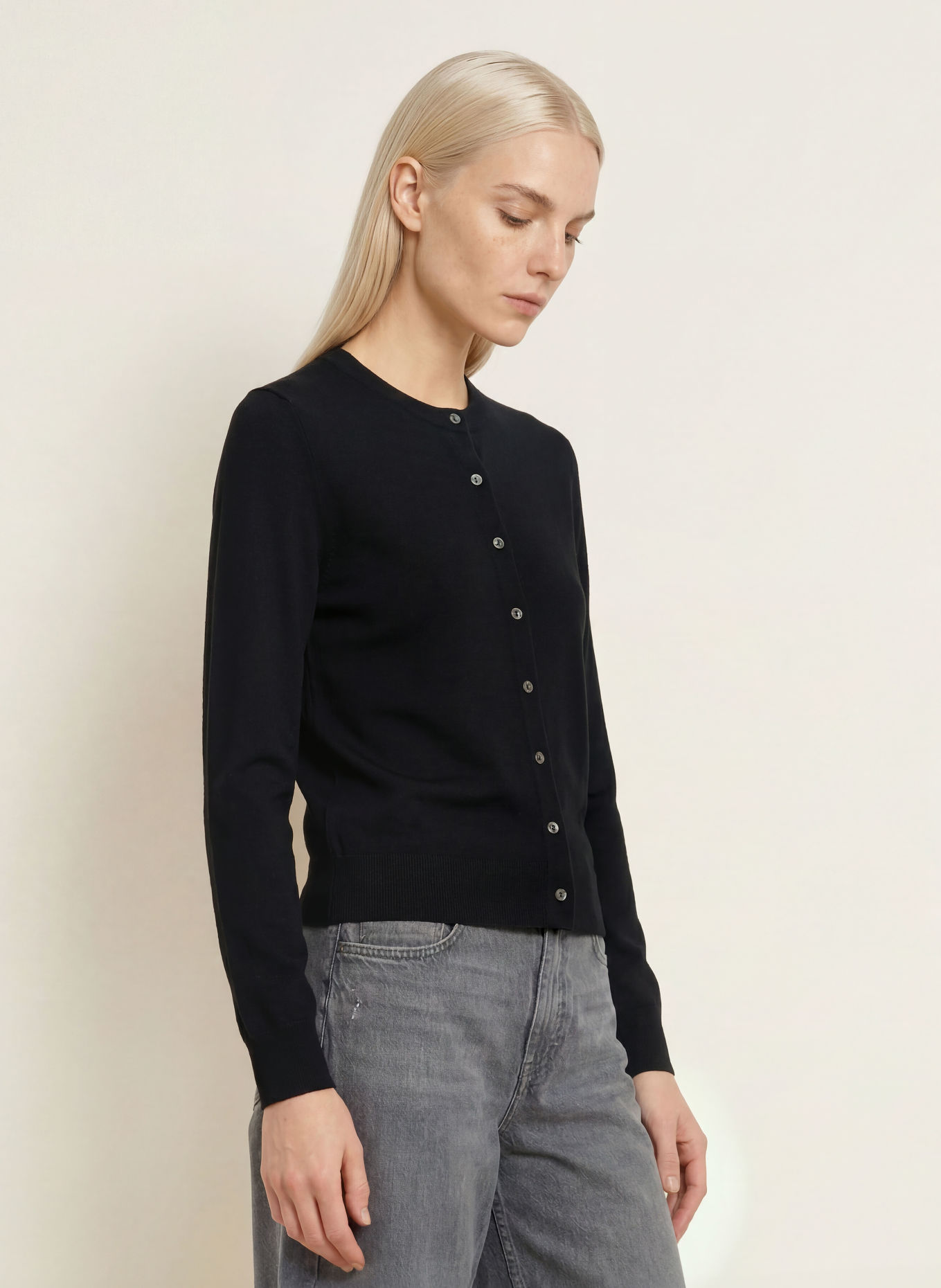 darling harbour Vest van merinowol: BLACK