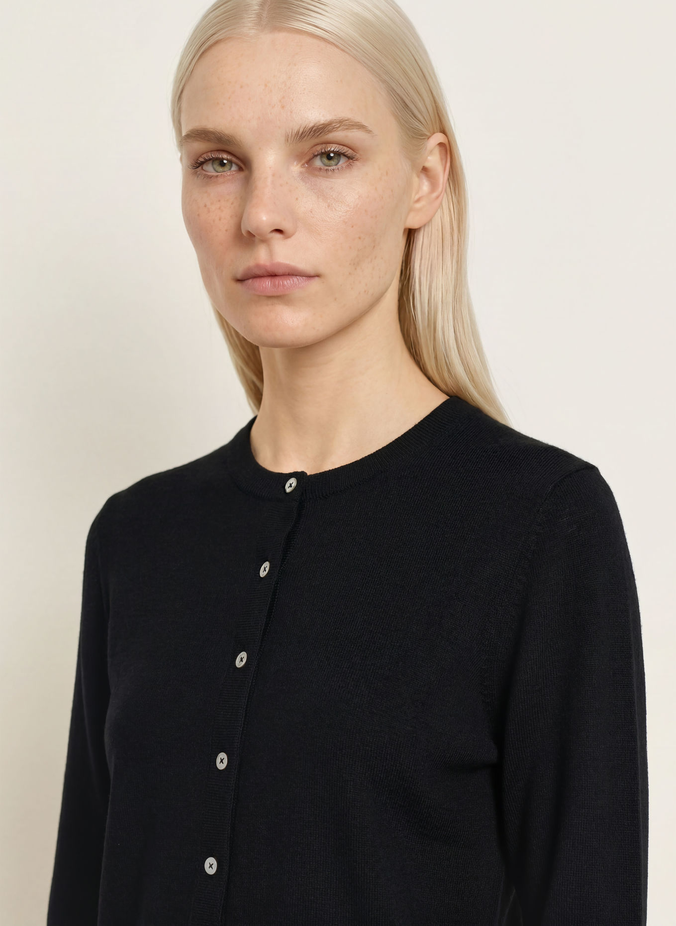darling harbour Vest van merinowol: BLACK