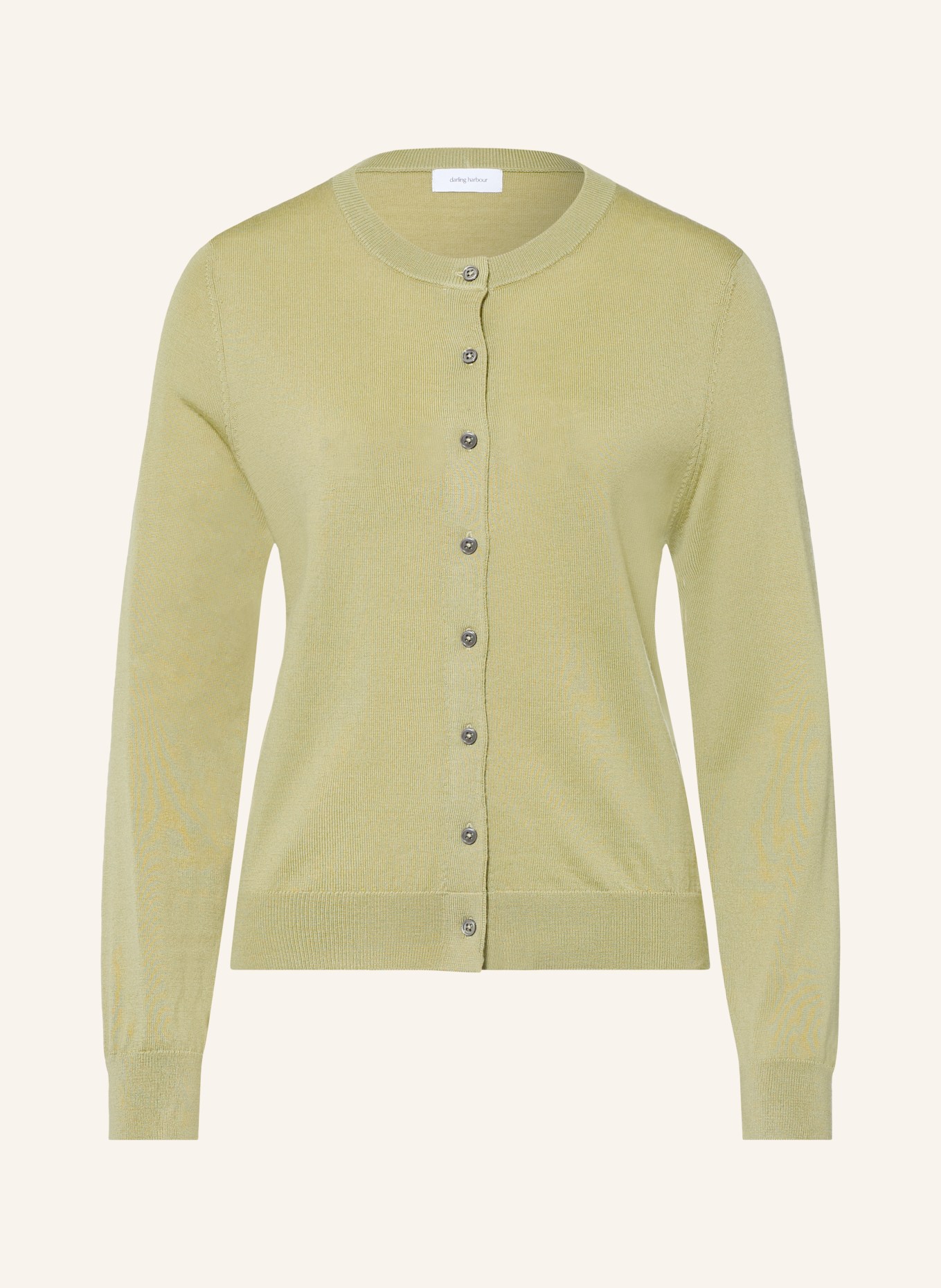 darling harbour Vest van merinowol: Tea Green