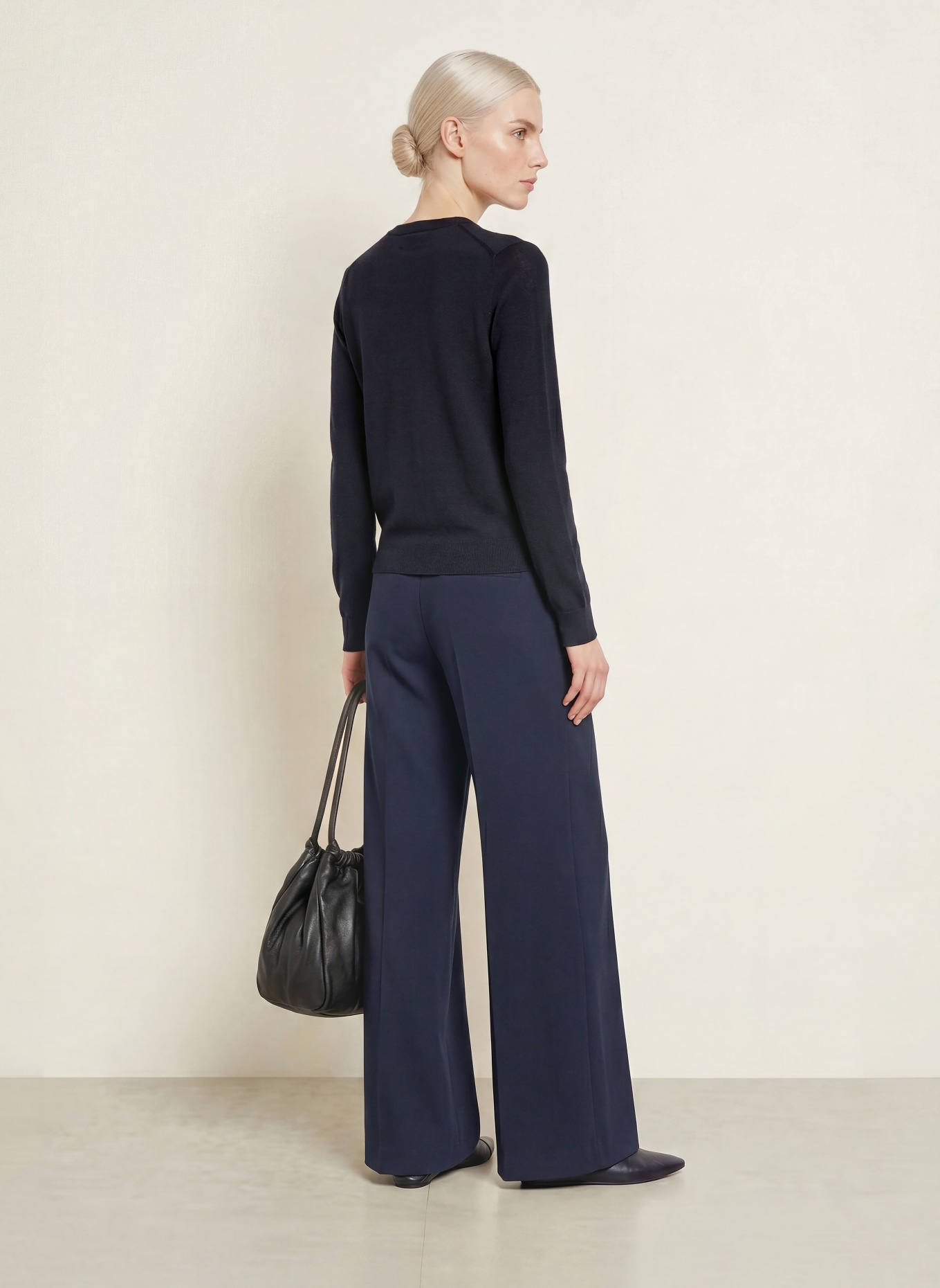 darling harbour Strickjacke aus Merinowolle: NAVY