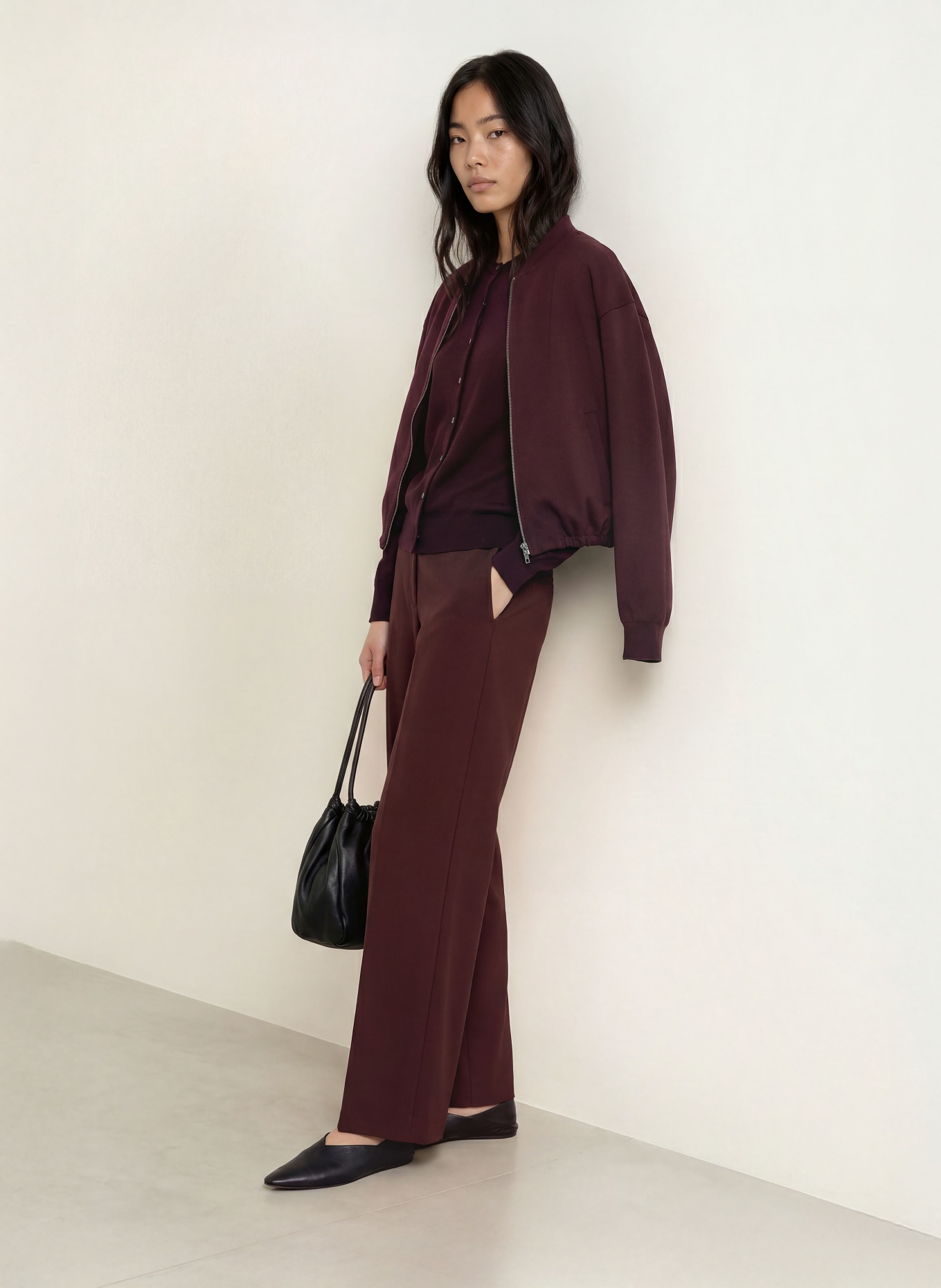darling harbour Strickjacke aus Merinowolle: PLUM