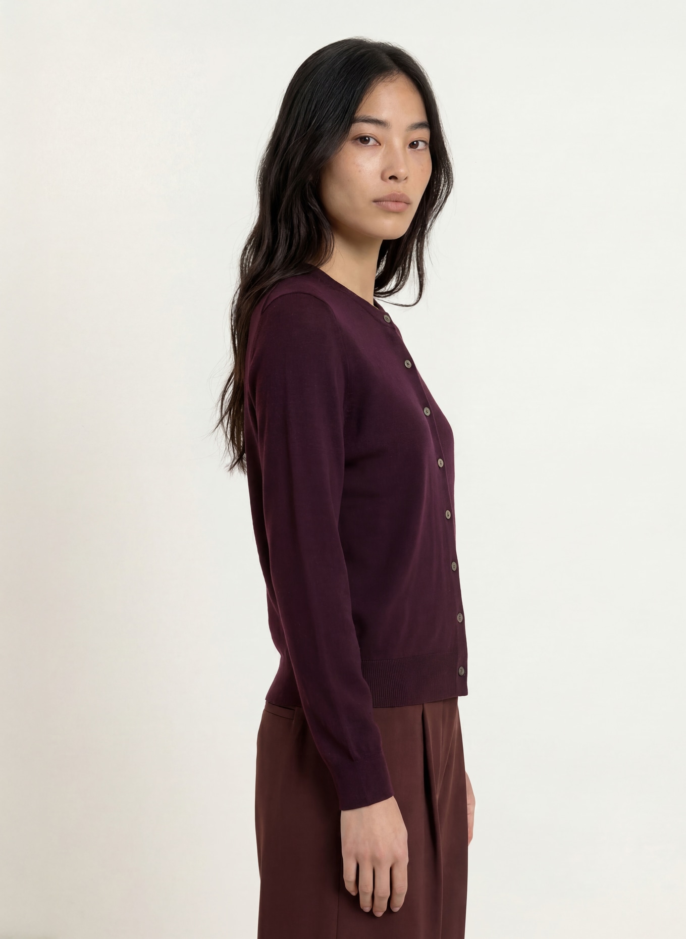 darling harbour Strickjacke aus Merinowolle: PLUM