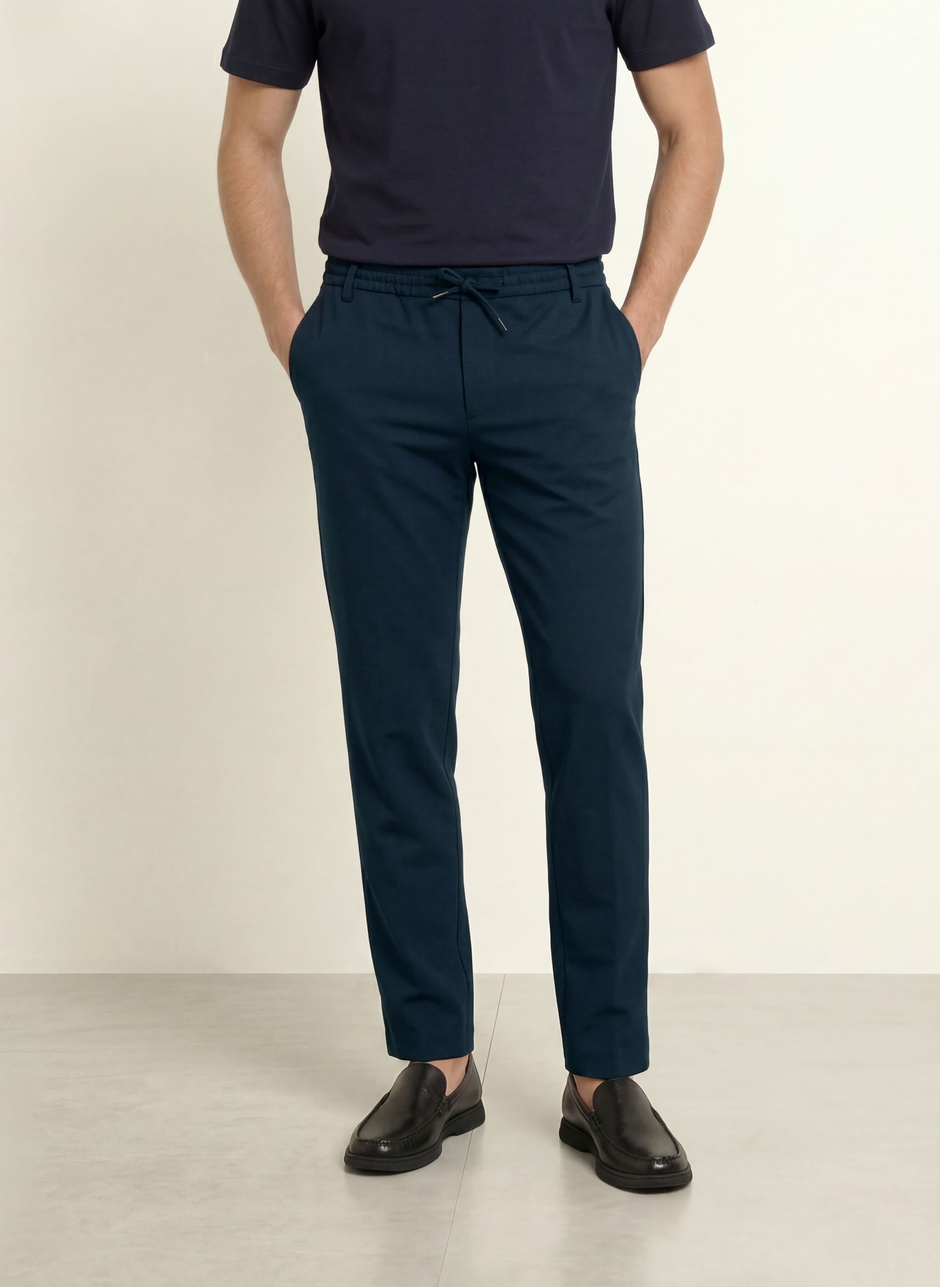 BOSS Chino KANE Modern Regular Fit: DONKERBLAUW