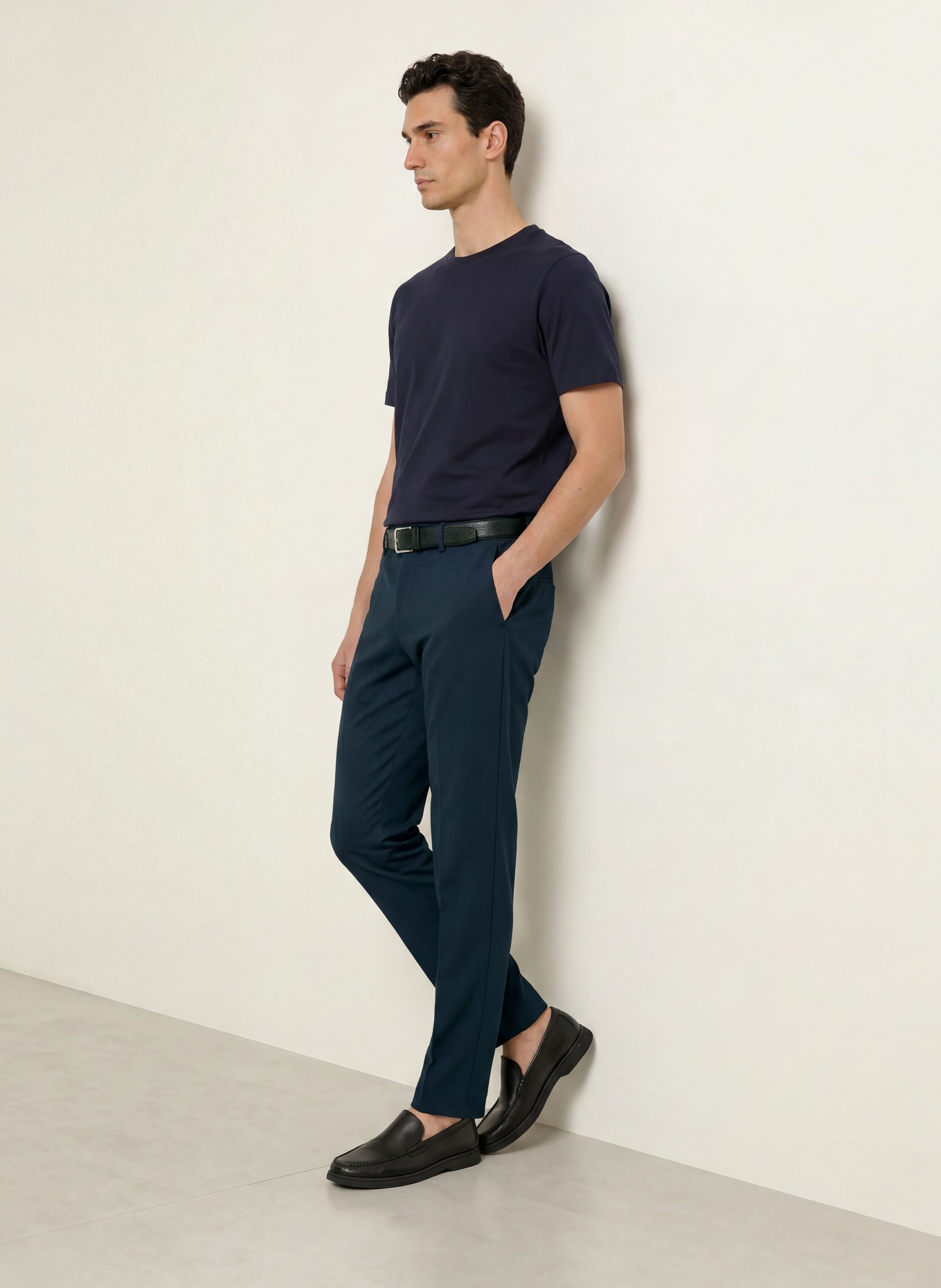 BOSS Chino KANE Modern Regular Fit: DONKERBLAUW