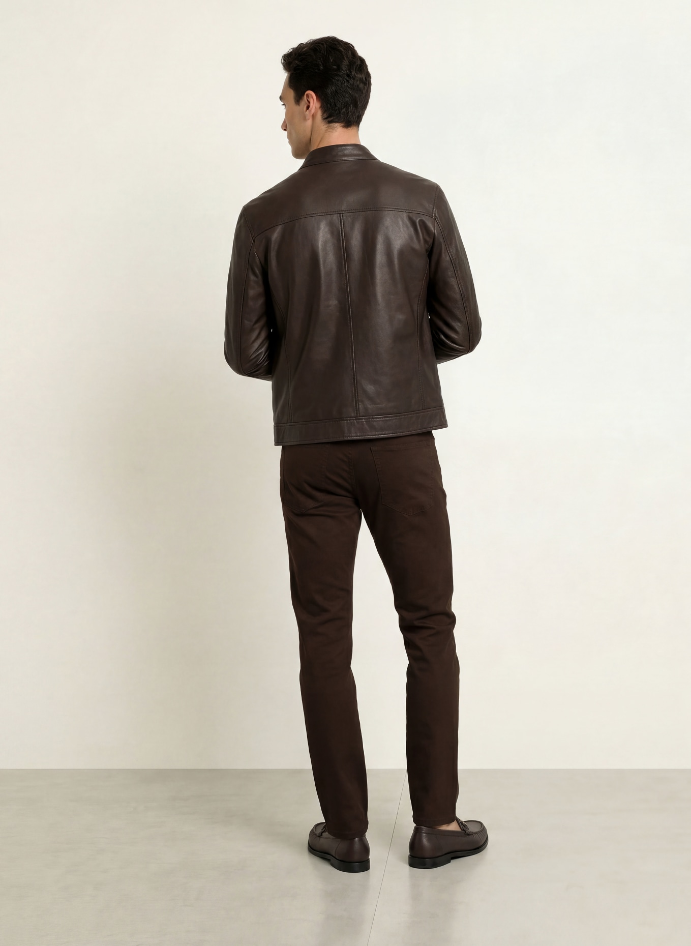 BOSS Jeans DELAWARE Slim Fit: MARRON FONCÉ