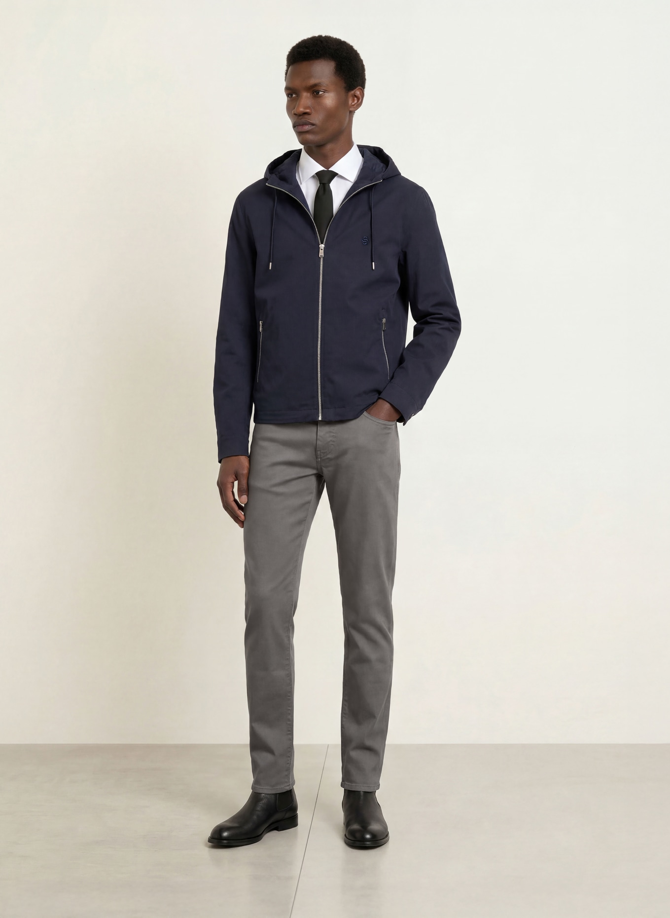 BOSS DELAWARE Slim Fit Jeans: DARK GRAY