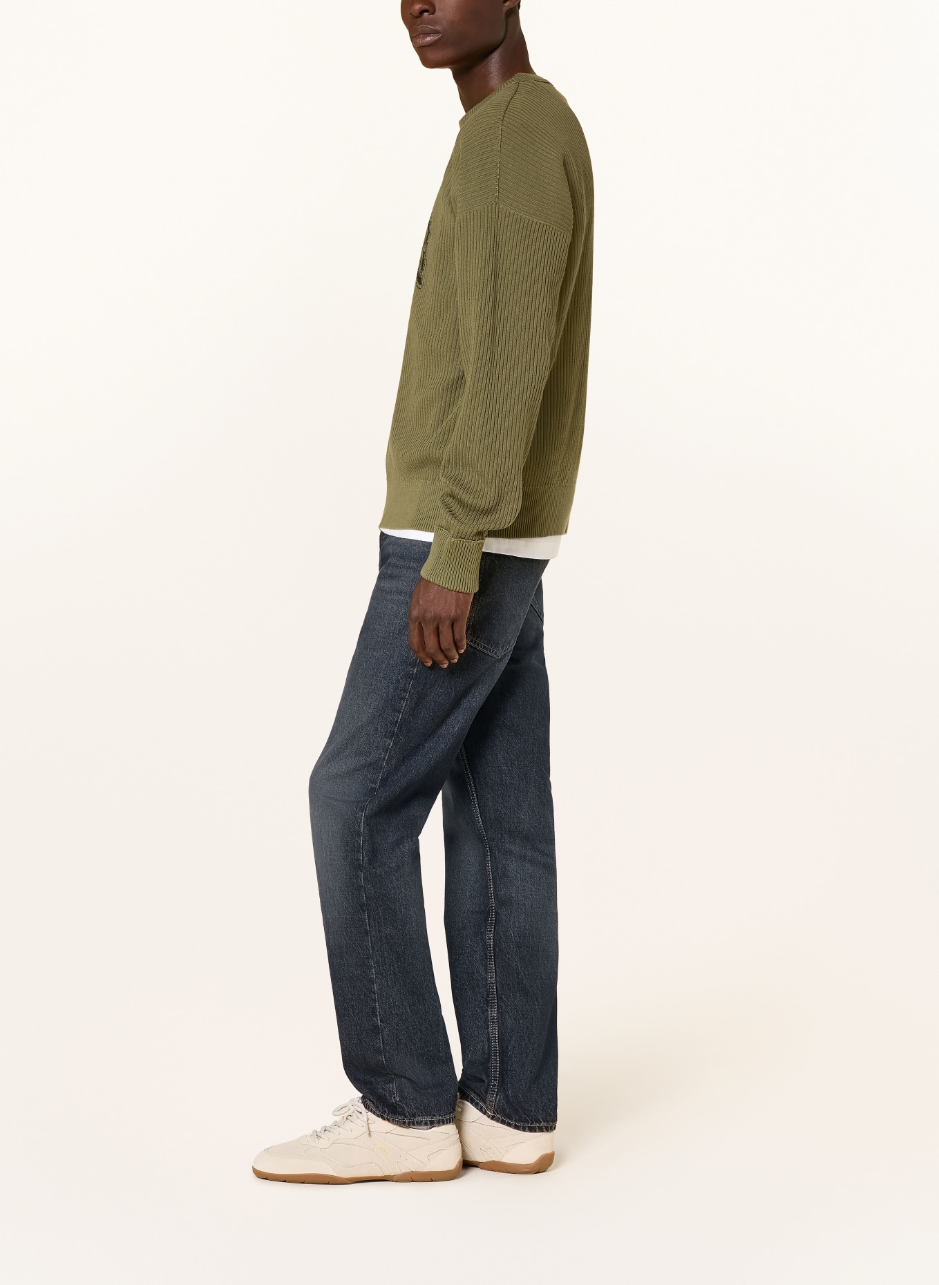 HUGO Jeansy JONAH o prostym kroju: 411 NAVY