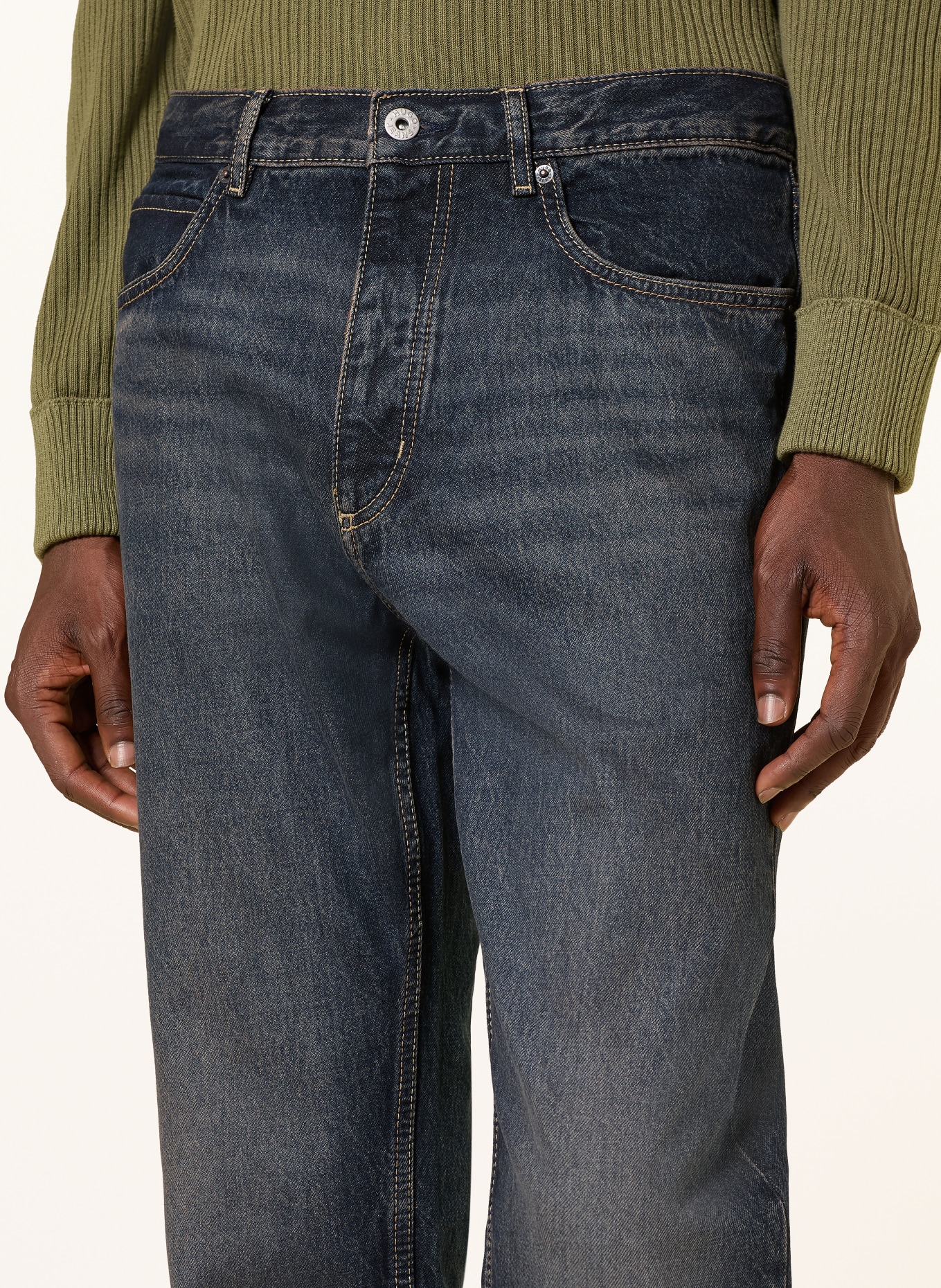 HUGO Jeansy JONAH o prostym kroju: 411 NAVY