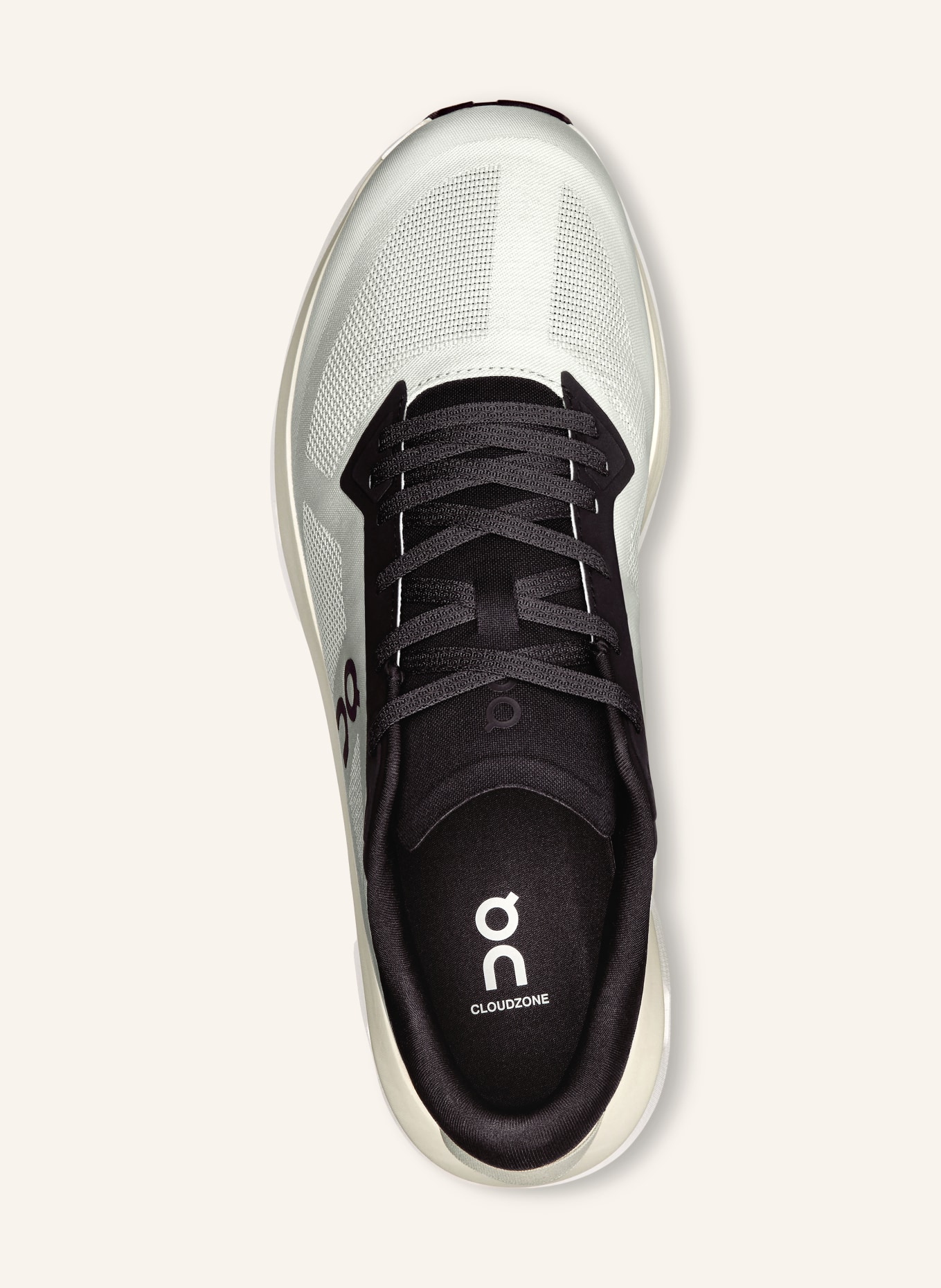 On CLOUDZONE Sneakers: CREAM / BLACK