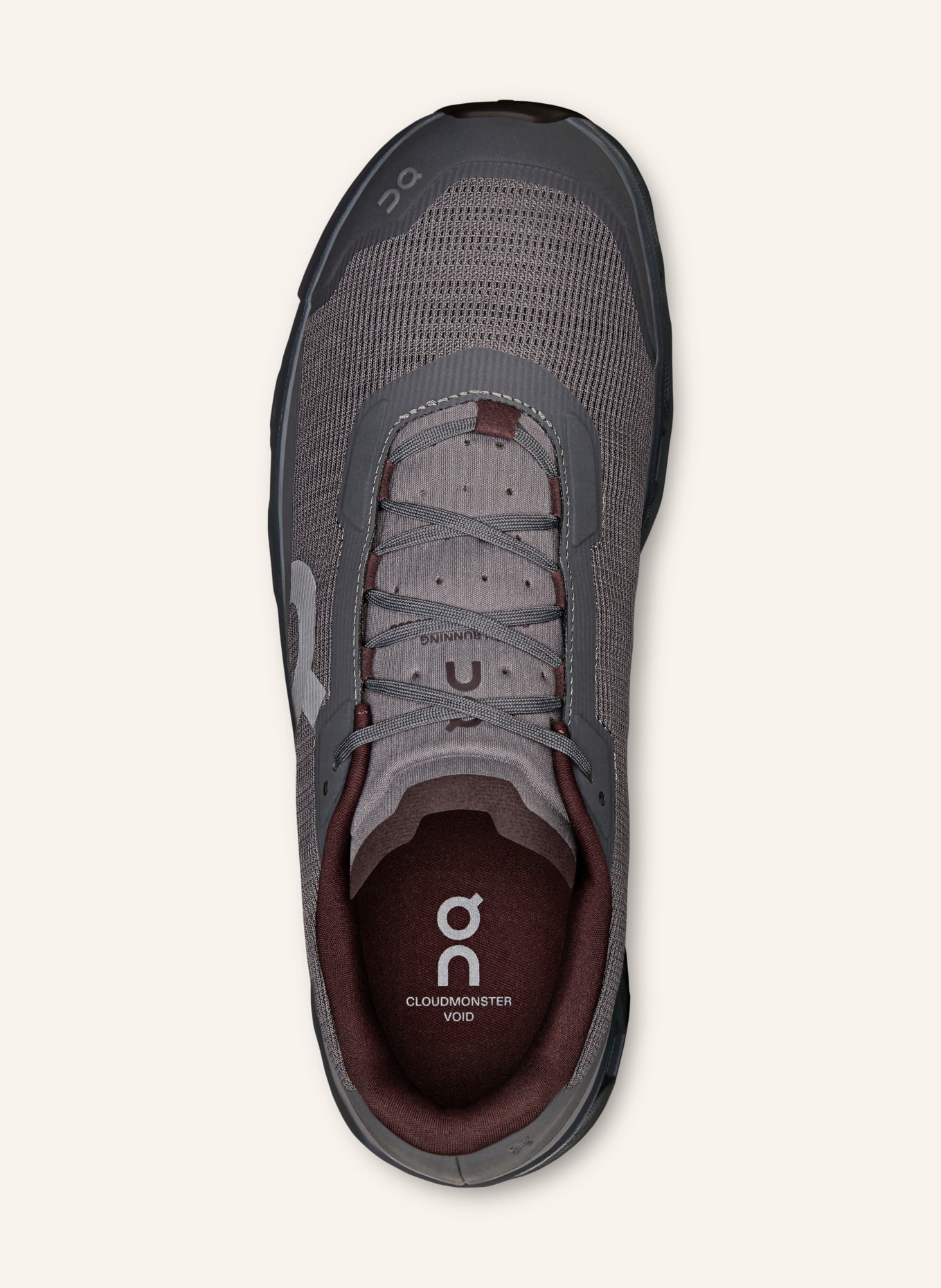 On CLOUDMONSTER VOID Sneakers: DARK GRAY