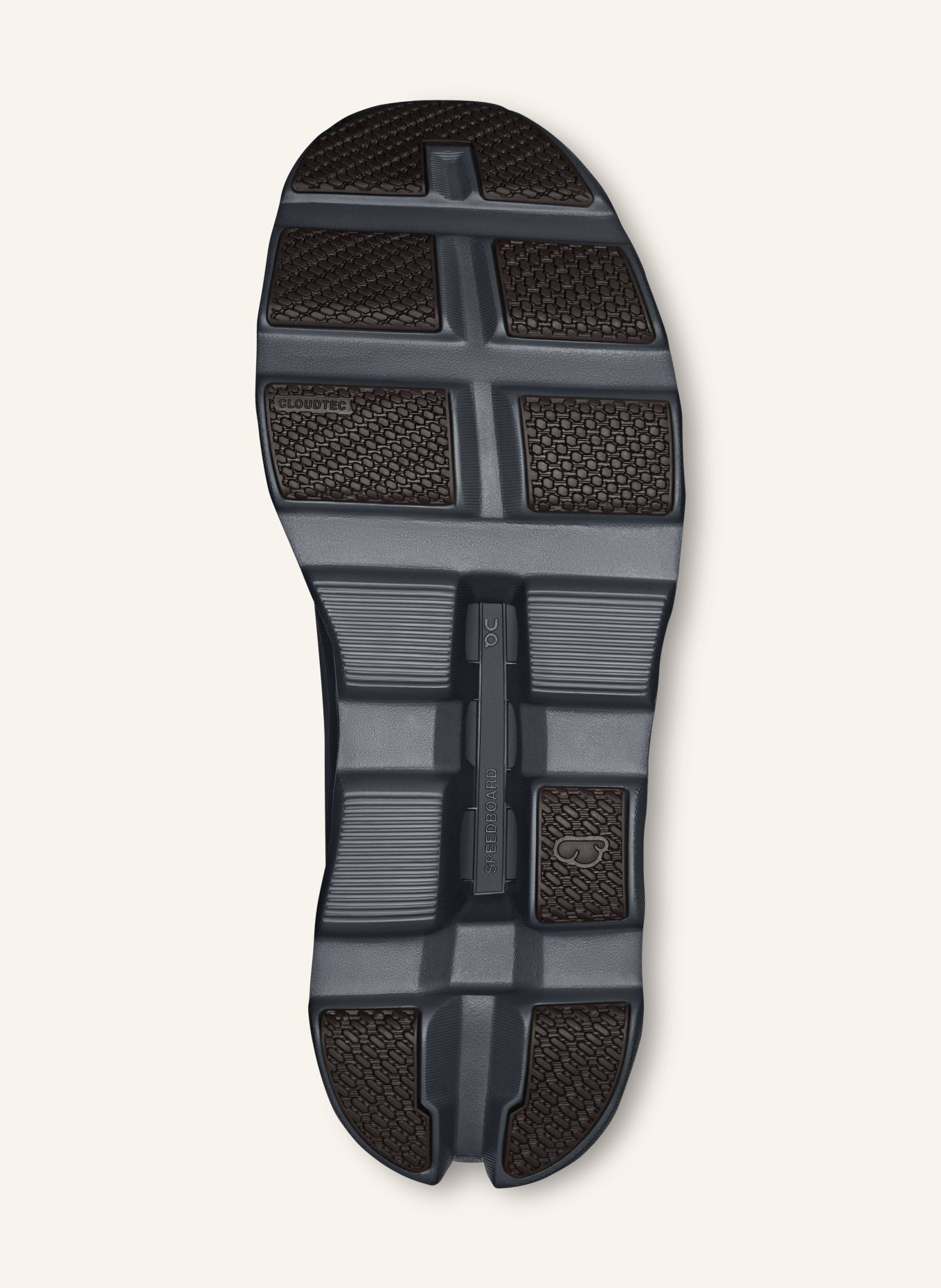On CLOUDMONSTER VOID Sneakers: DARK GRAY