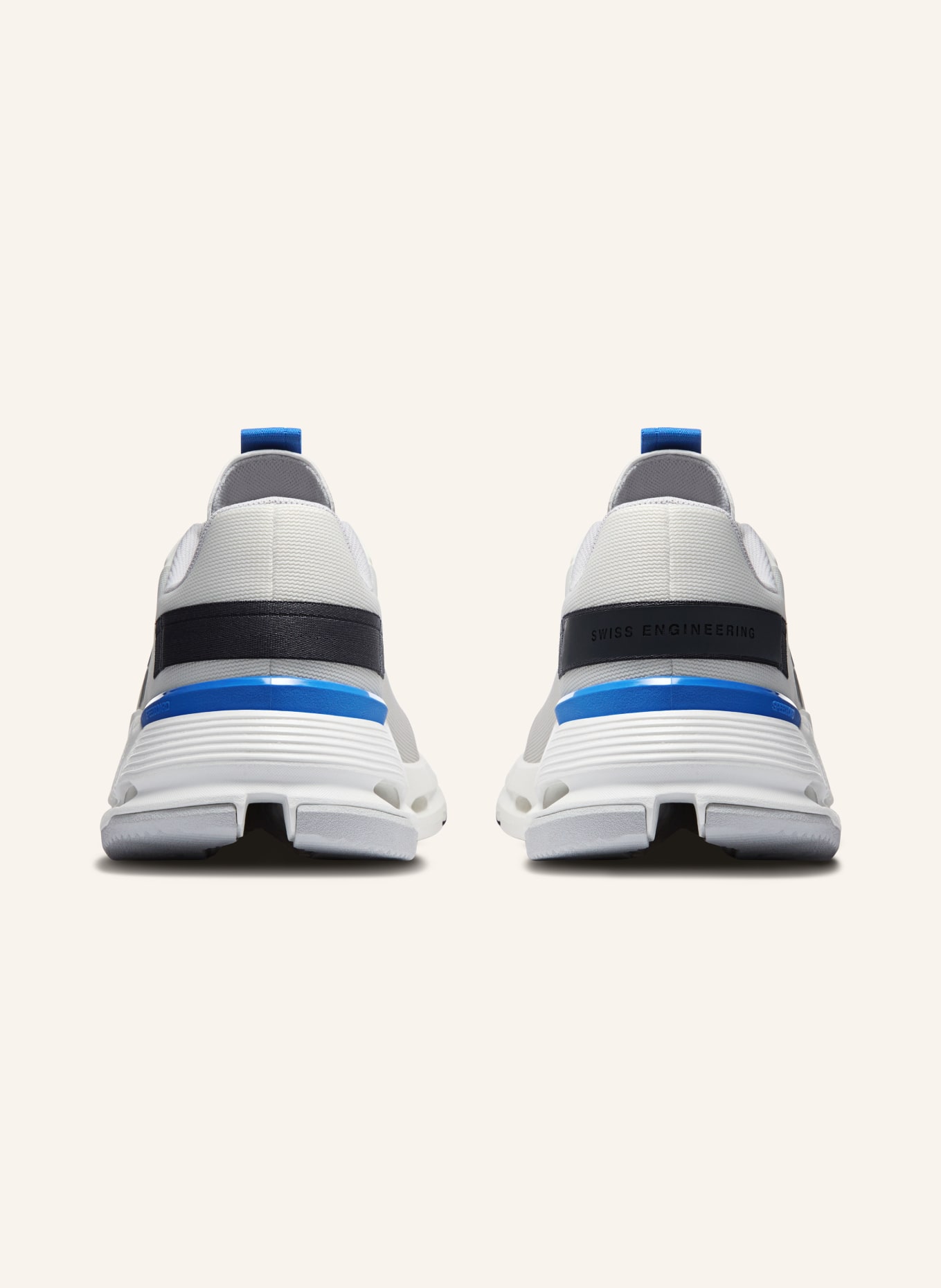 On CLOUDNOVA FORM 2 Sneakers: WHITE / DARK GRAY / BLUE