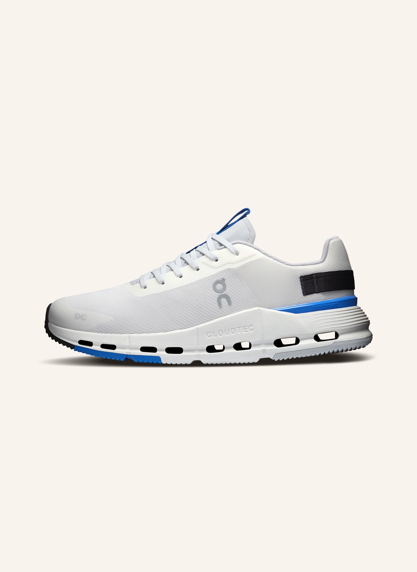 On CLOUDNOVA FORM 2 Sneakers: WHITE / DARK GRAY / BLUE