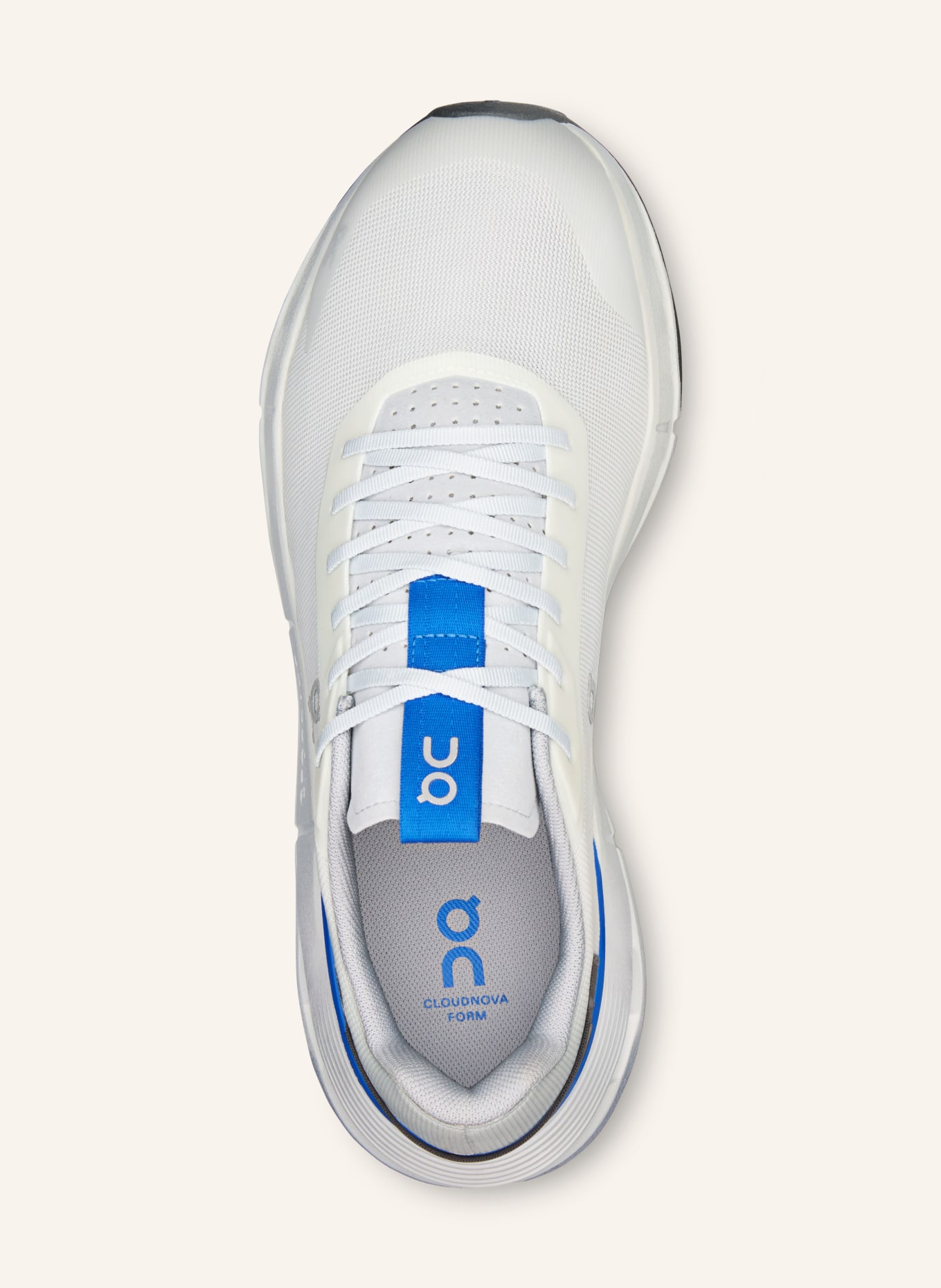 On CLOUDNOVA FORM 2 Sneakers: WHITE / DARK GRAY / BLUE
