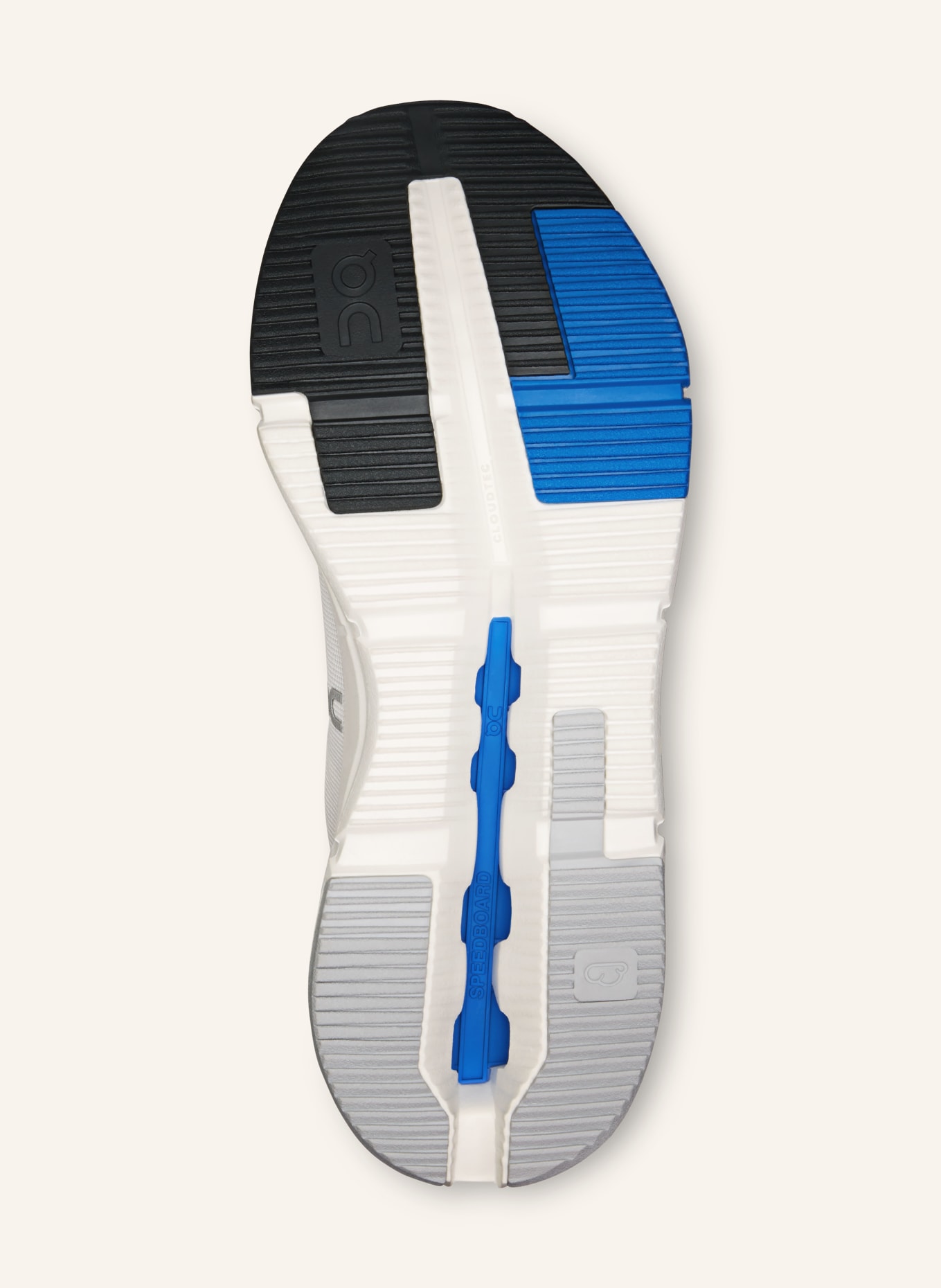 On CLOUDNOVA FORM 2 Sneakers: WHITE / DARK GRAY / BLUE