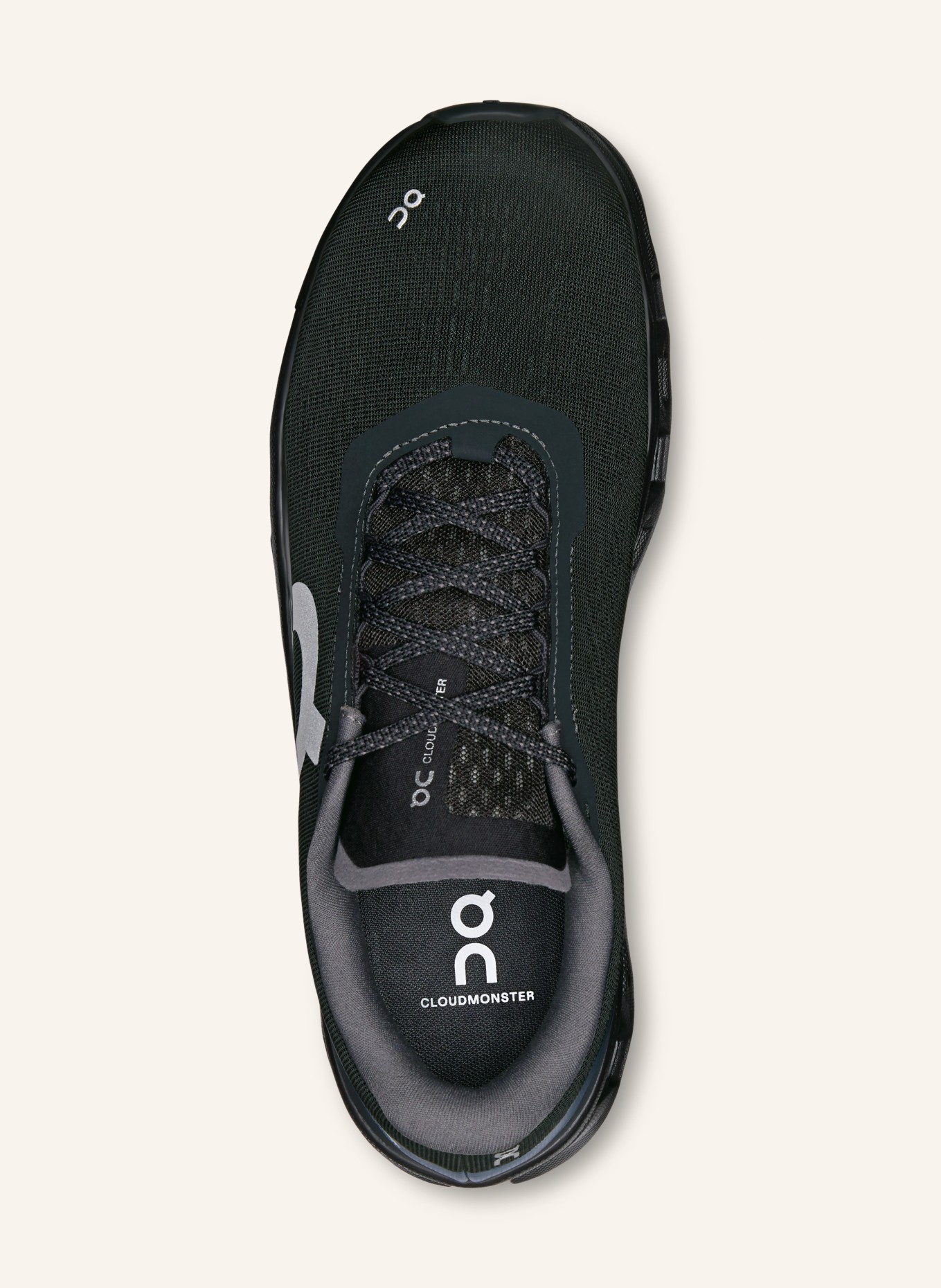 On CLOUDMONSTER 1 Sneakers: BLACK / LIGHT GRAY / DARK GRAY