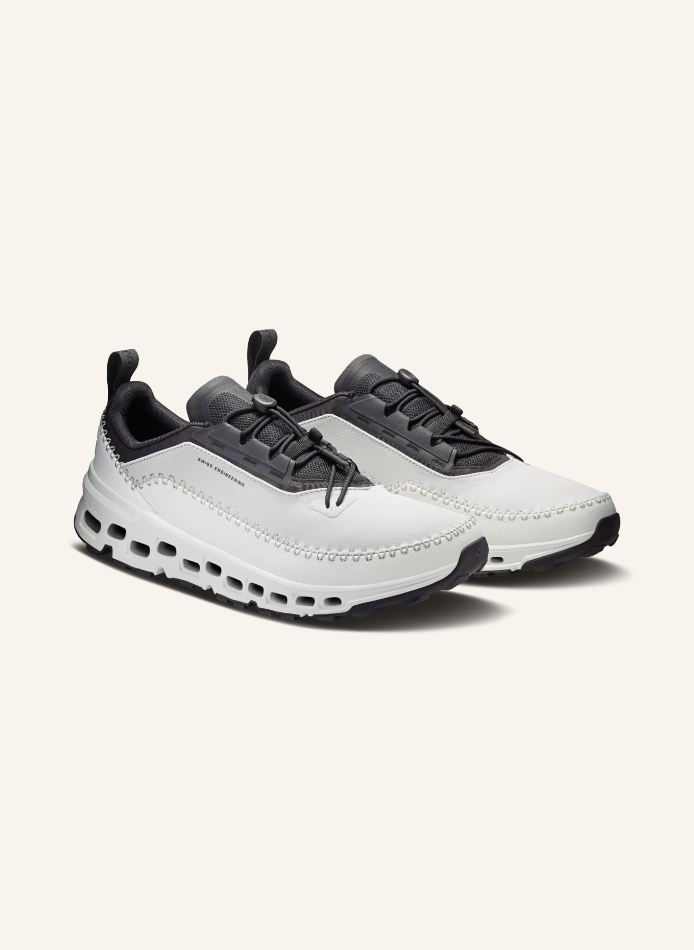 On CLOUDAWAY 2 Sneakers: LIGHT GRAY / BEIGE / BLACK