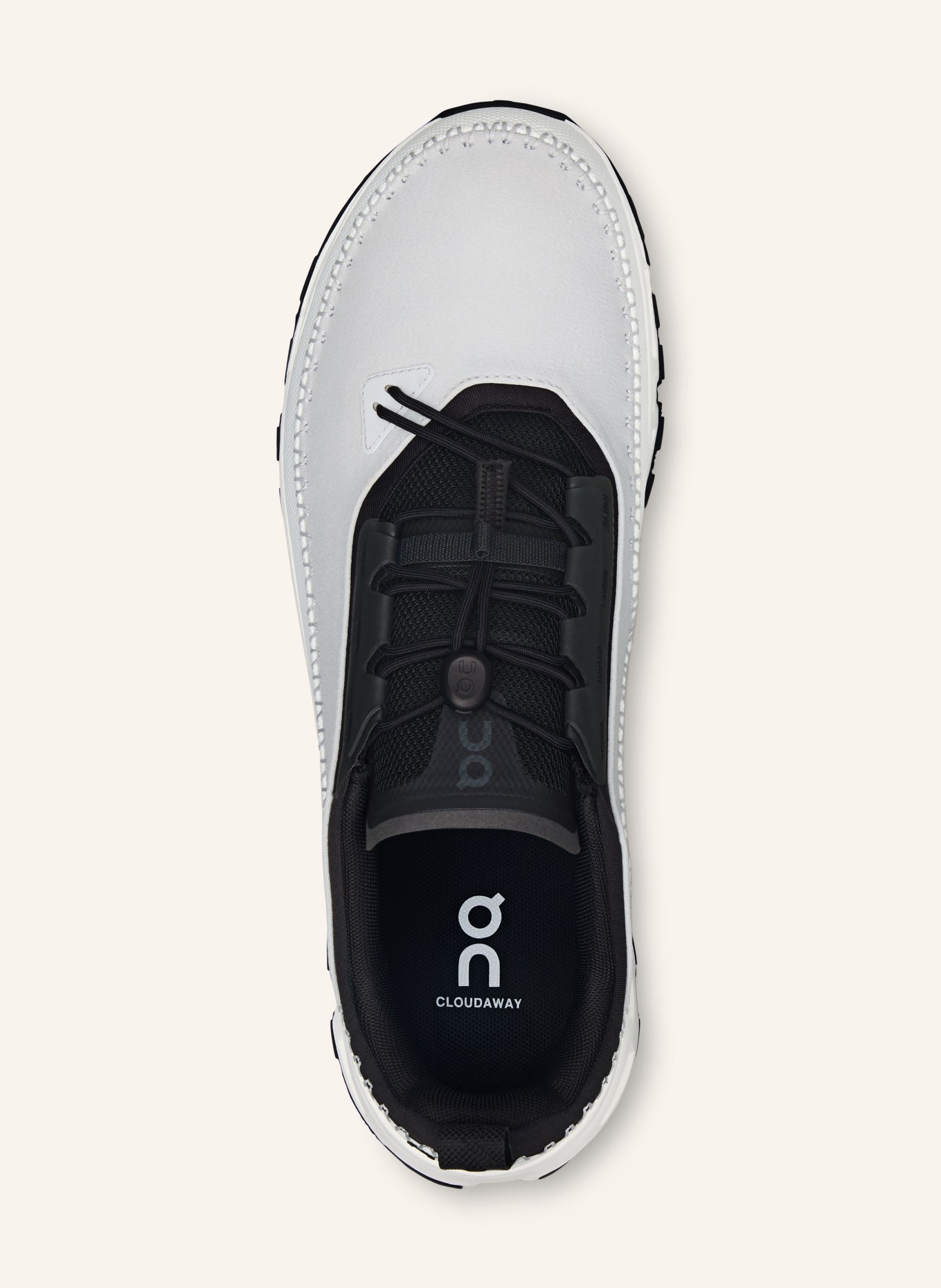 On CLOUDAWAY 2 Sneakers: LIGHT GRAY / BEIGE / BLACK