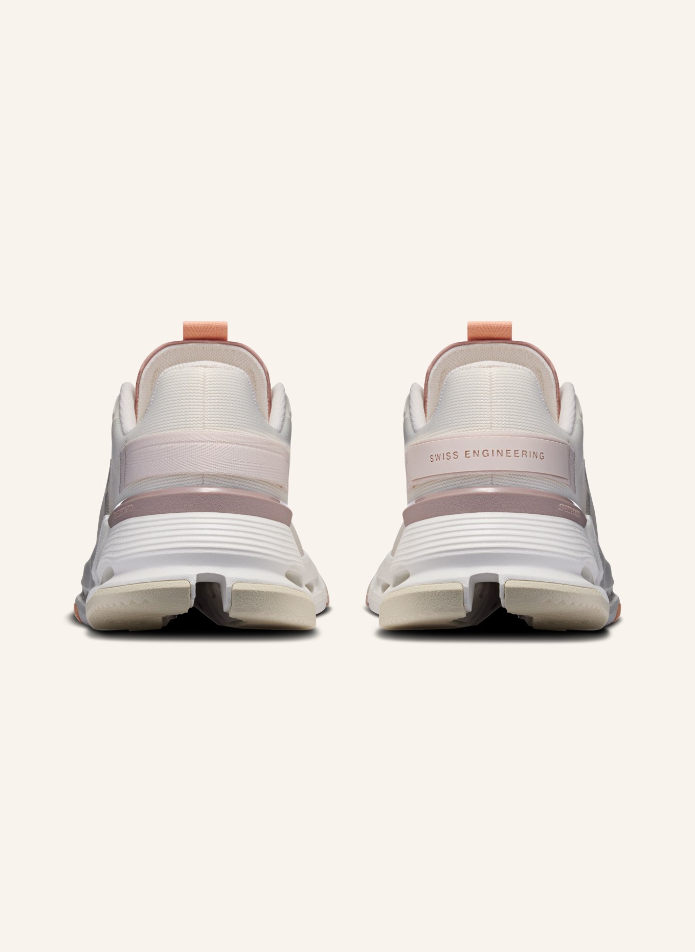 On Sneaker CLOUDNOVA FORM 2: WEISS / HELLLILA / HELLORANGE