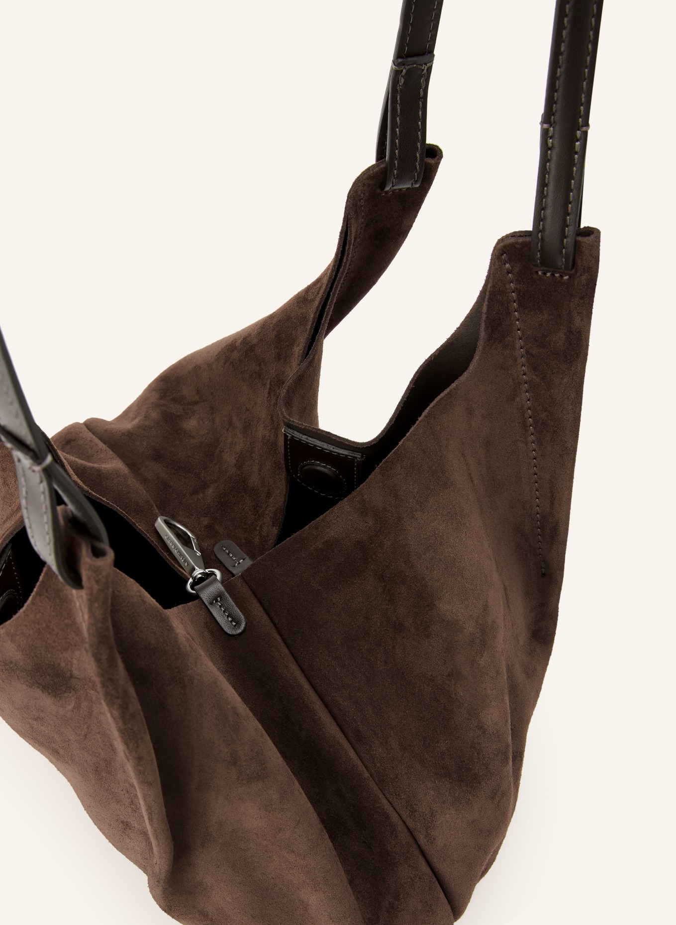 GIANNI CHIARINI Shopper DUA XL med lomme: MØRKEBRUN