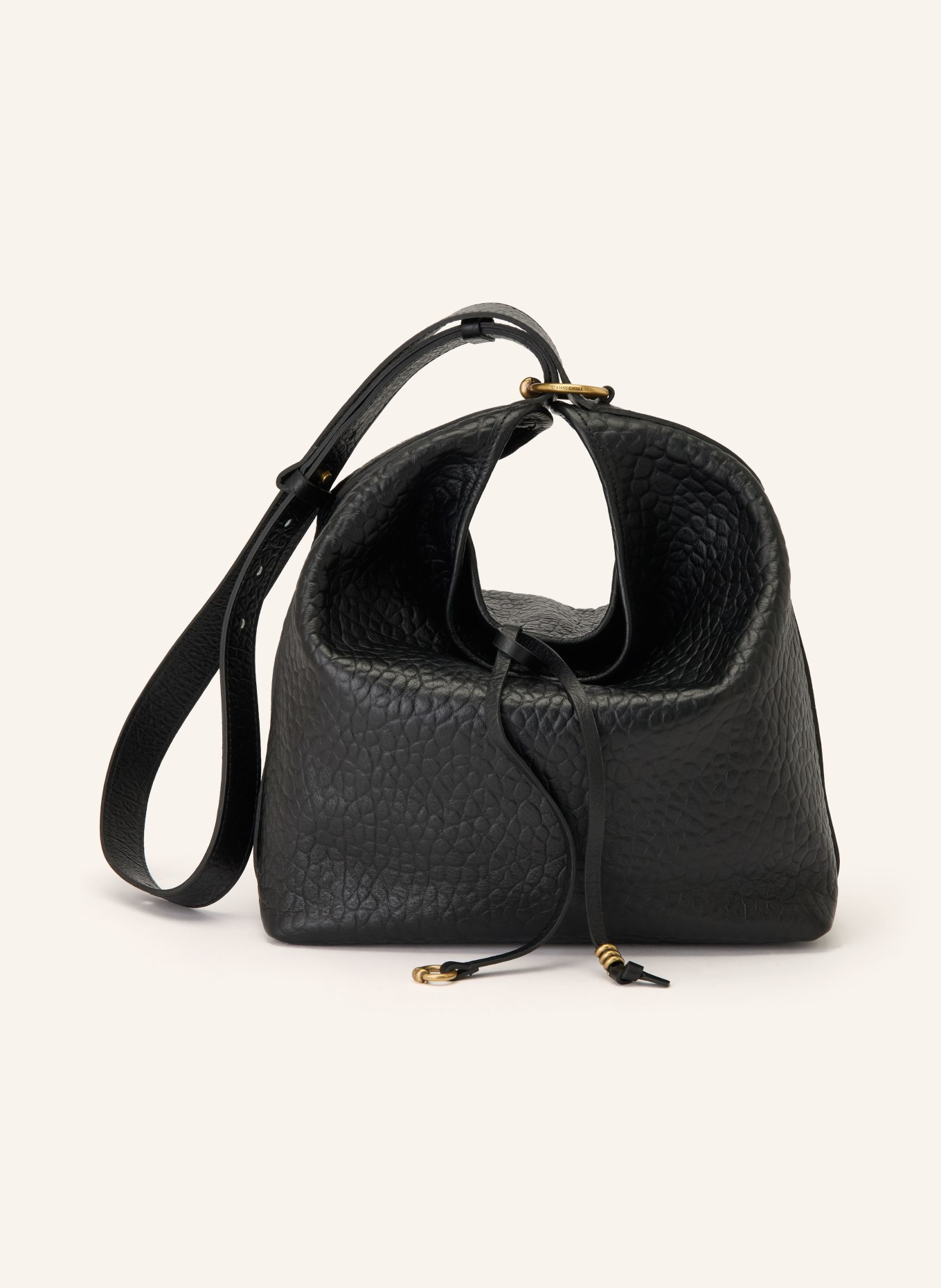 GIANNI CHIARINI CARLA Crossbody Bag: BLACK / GOLD