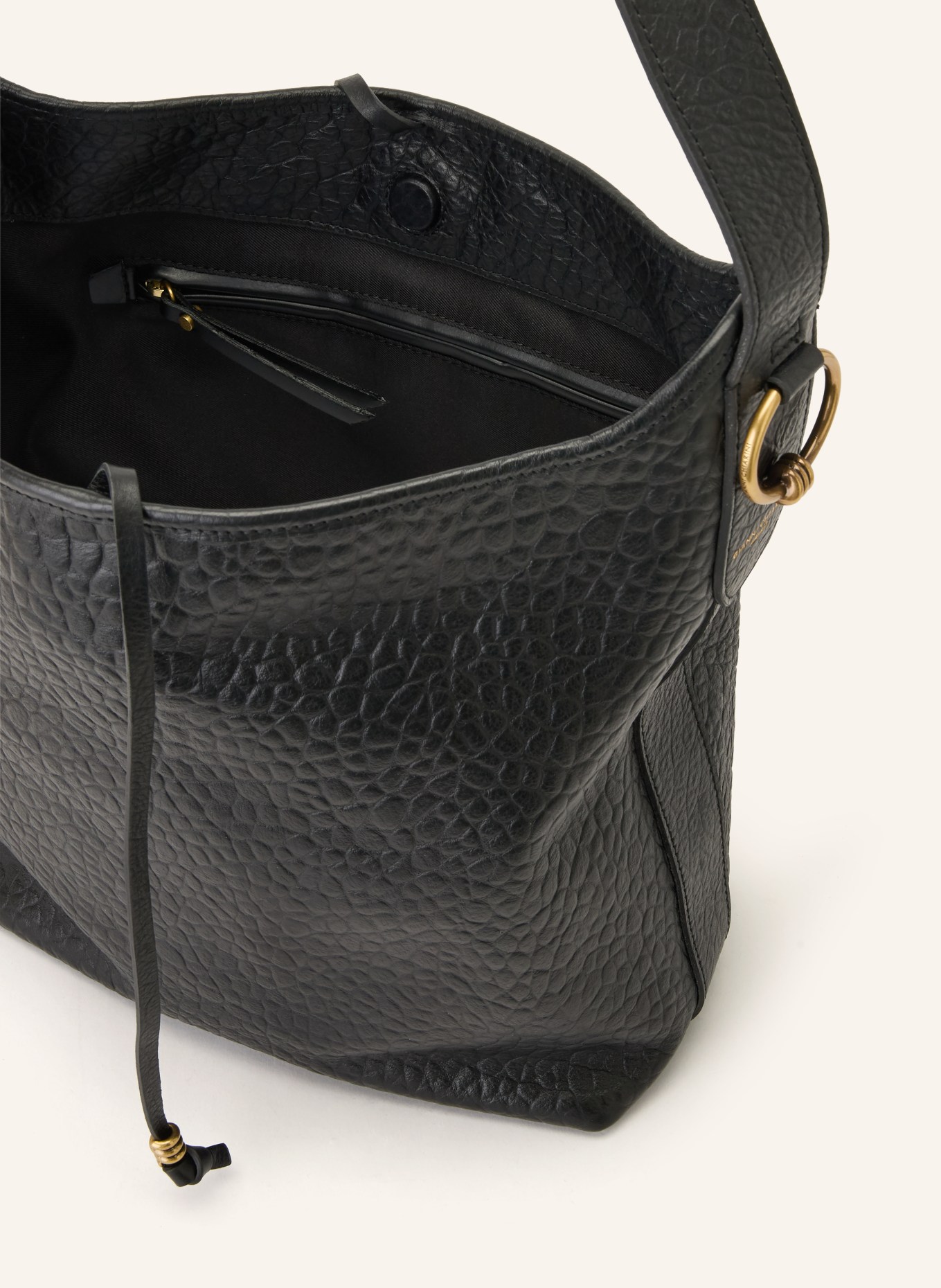 GIANNI CHIARINI CARLA Crossbody Bag: BLACK / GOLD