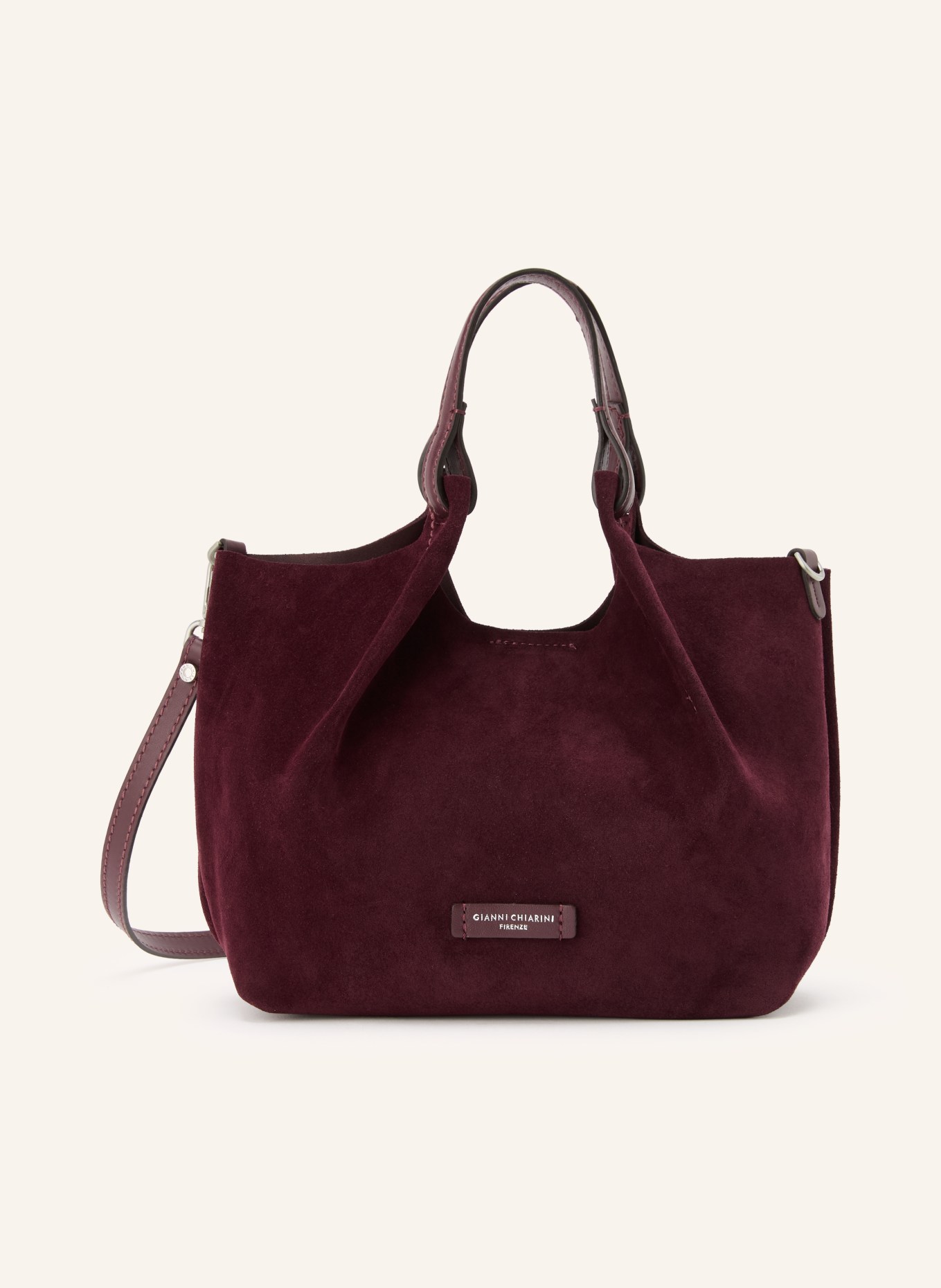 GIANNI CHIARINI Handtasche DUA MEDIUM mit Pouch: DUNKELROT