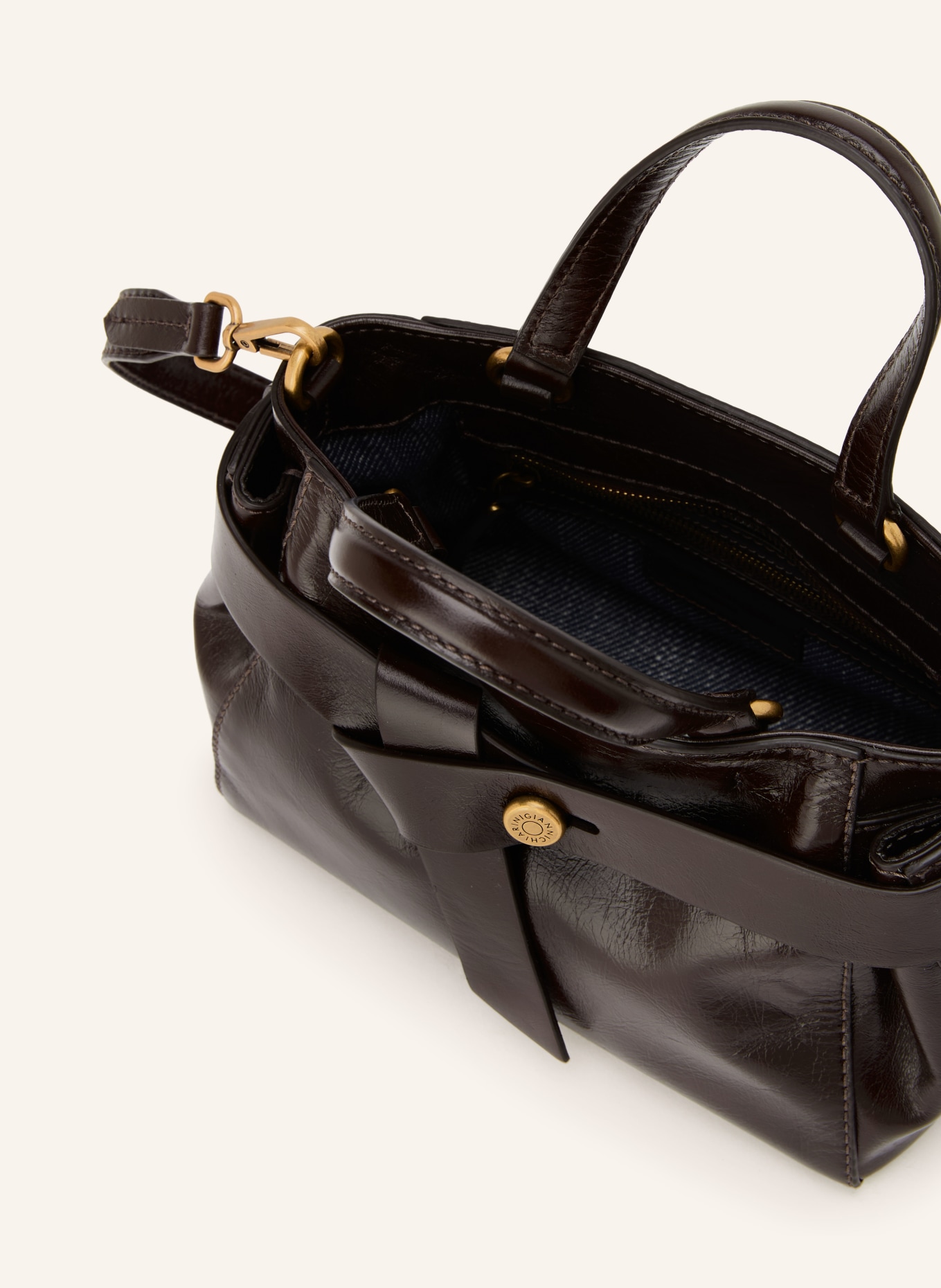 GIANNI CHIARINI Handtas MIRANDA: MARRON FONCÉ