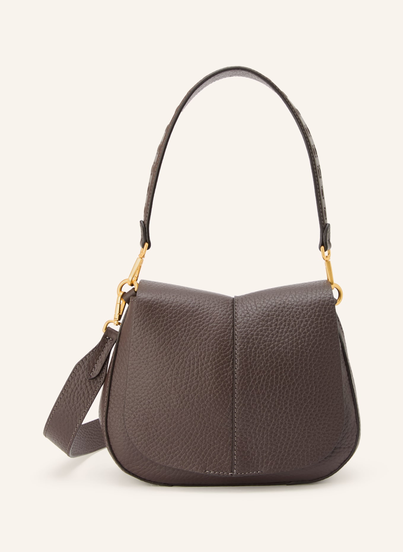 GIANNI CHIARINI Schultertasche HELENA: DUNKELBRAUN / GOLD