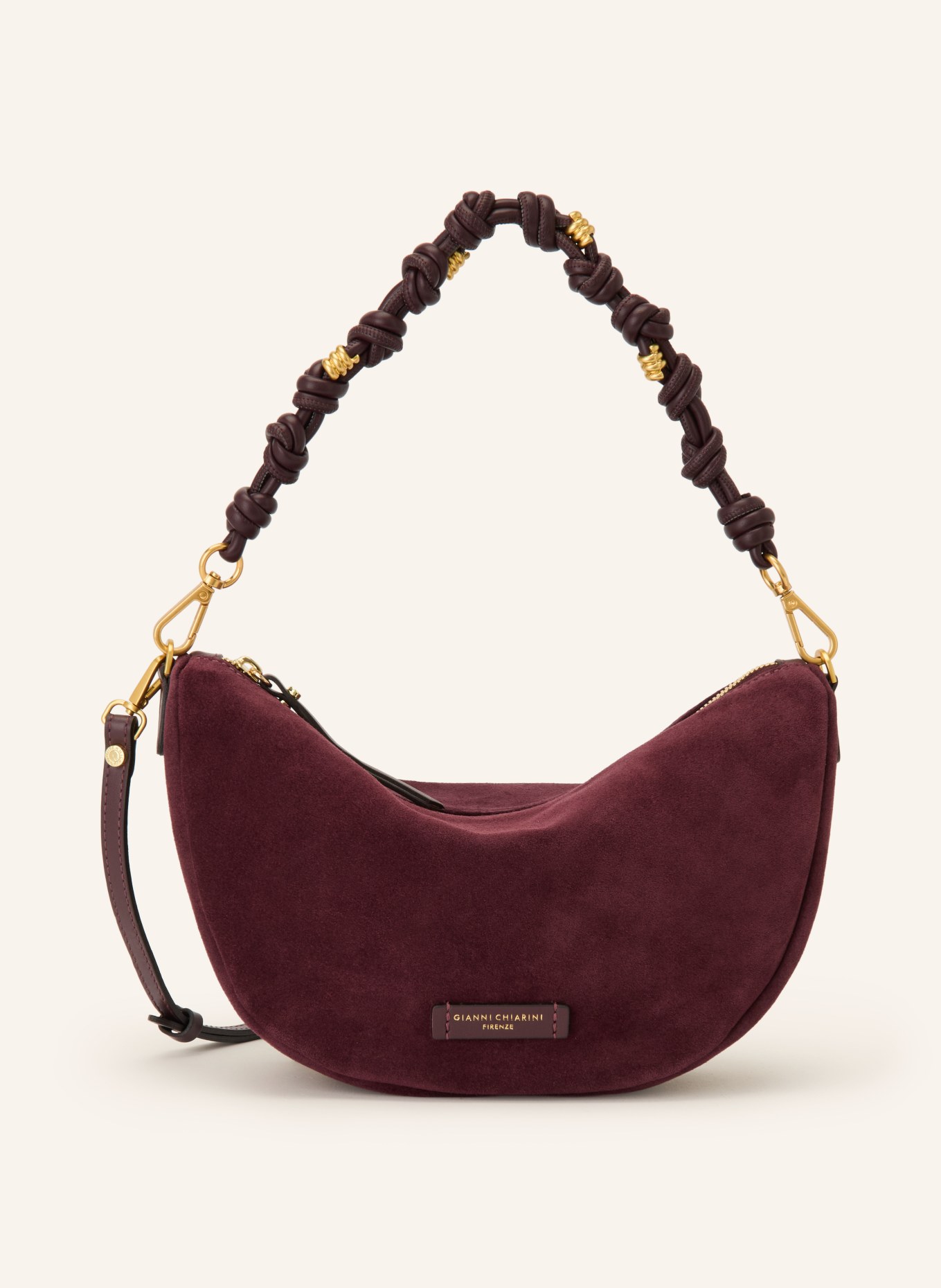 GIANNI CHIARINI CLEO Handbag: DARK RED / GOLD