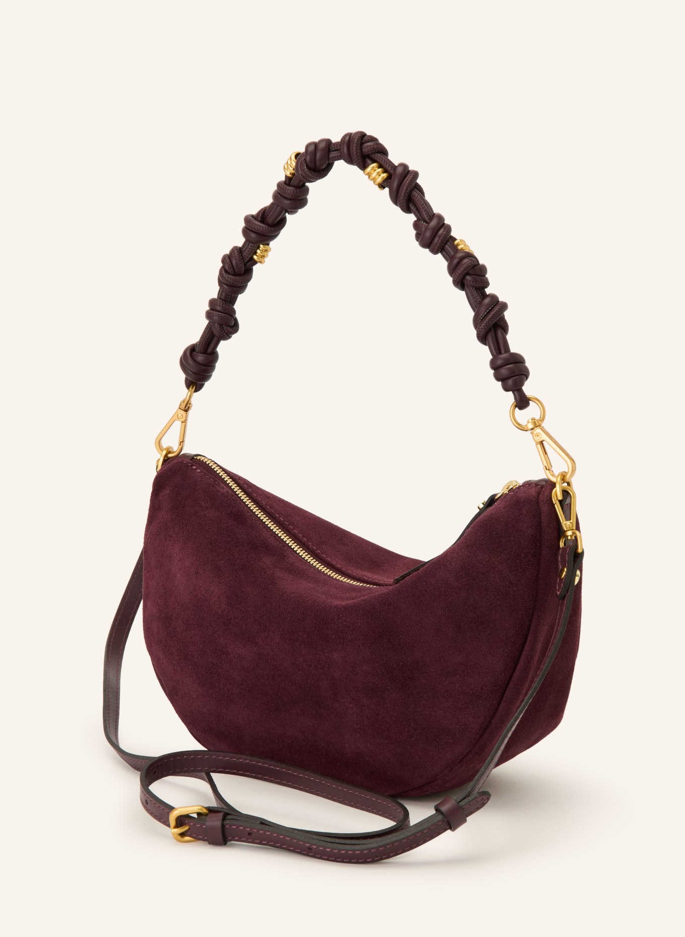 GIANNI CHIARINI CLEO Handbag: DARK RED / GOLD
