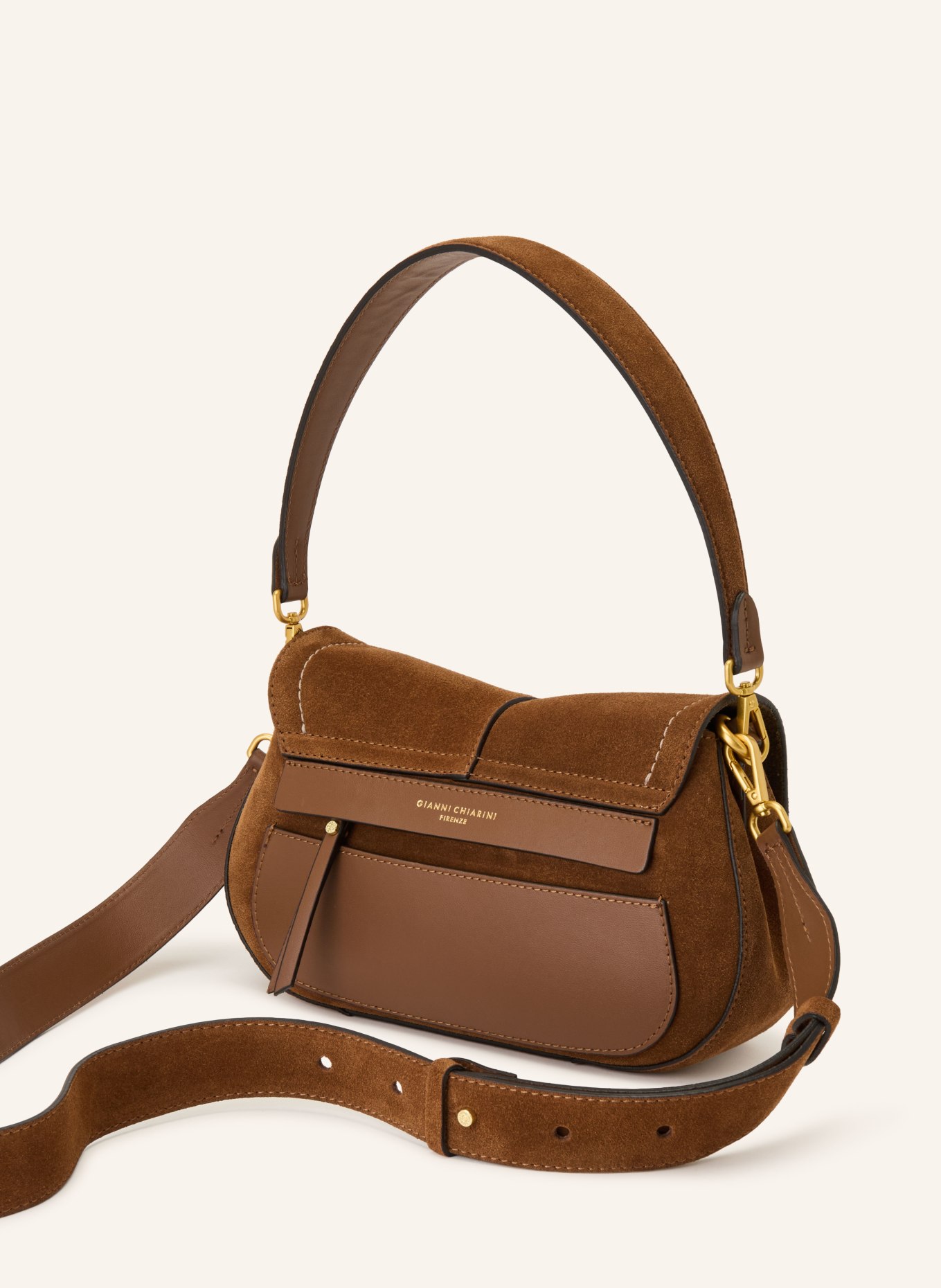 GIANNI CHIARINI Handtasche HELENA: BRAUN / GOLD