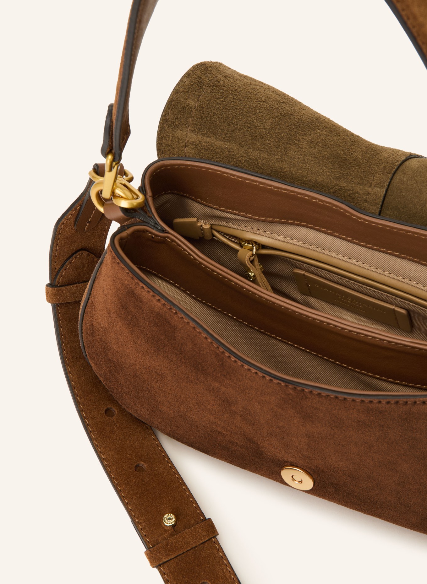 GIANNI CHIARINI Handtasche HELENA: BRAUN / GOLD