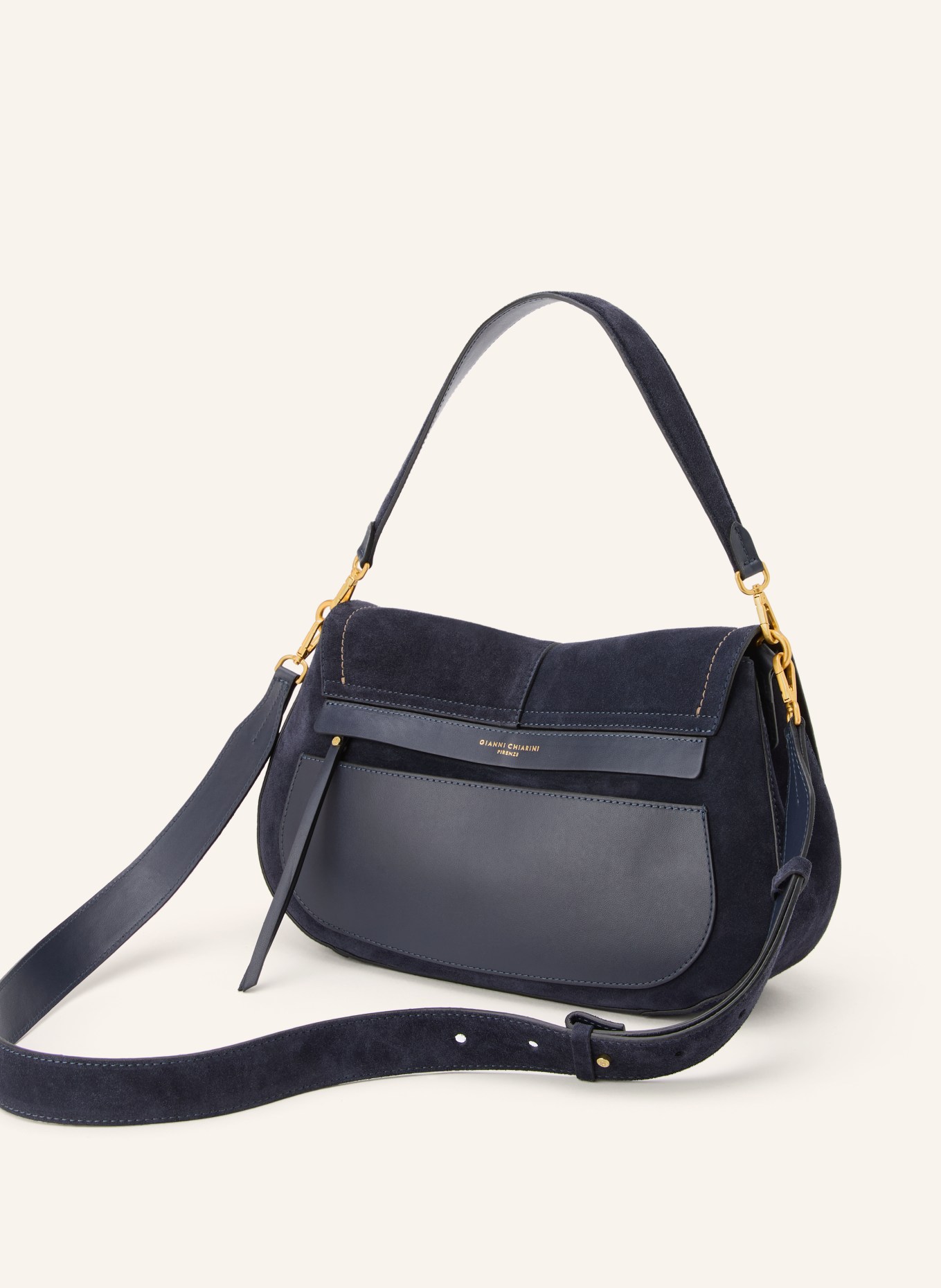 GIANNI CHIARINI Handtasche HELENA: DUNKELBLAU / GOLD