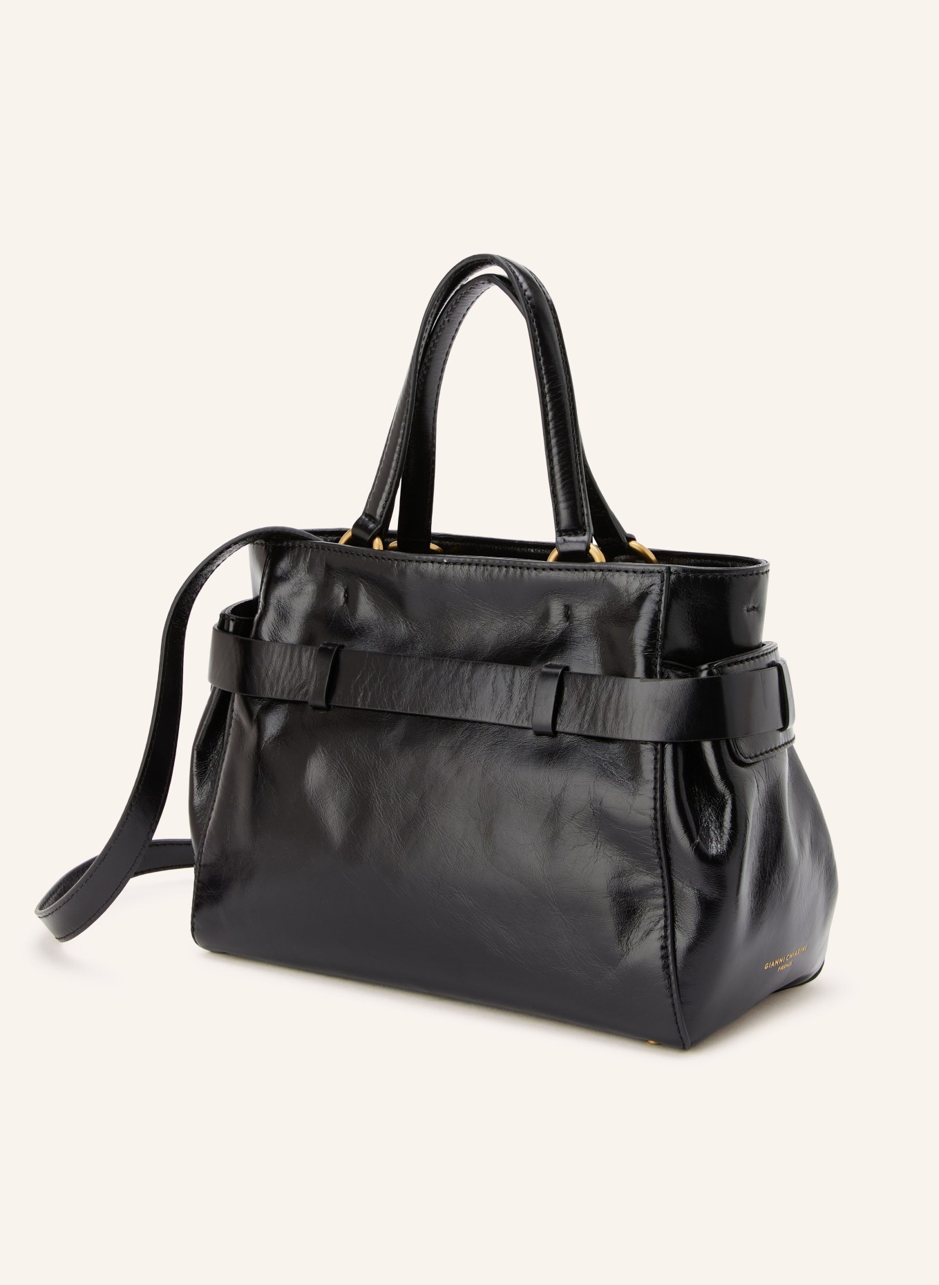 GIANNI CHIARINI Handtasche MIRANDA: SCHWARZ / GOLD