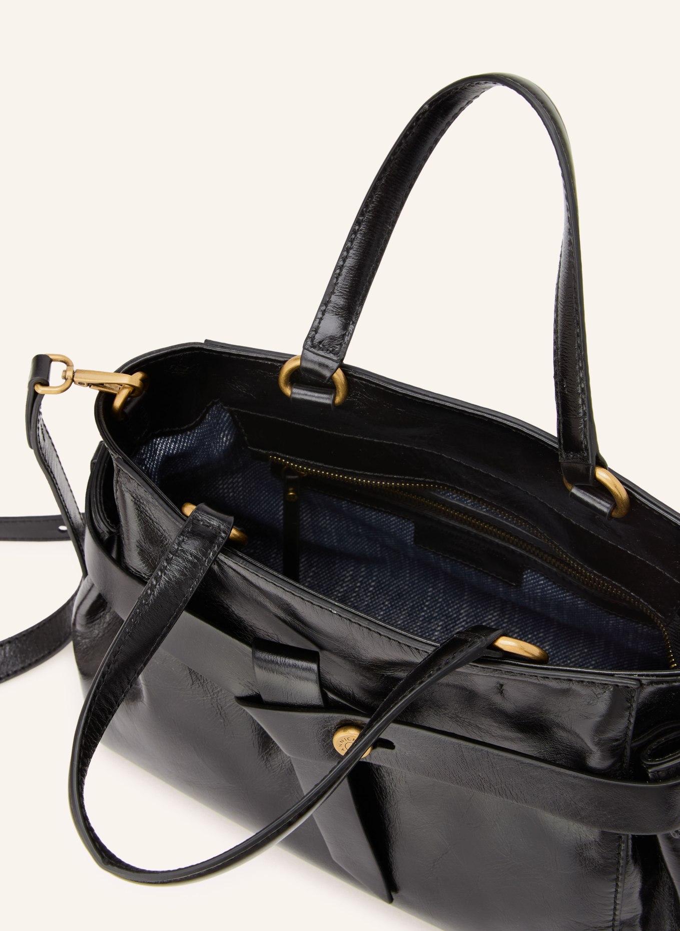 GIANNI CHIARINI Handtasche MIRANDA: SCHWARZ / GOLD