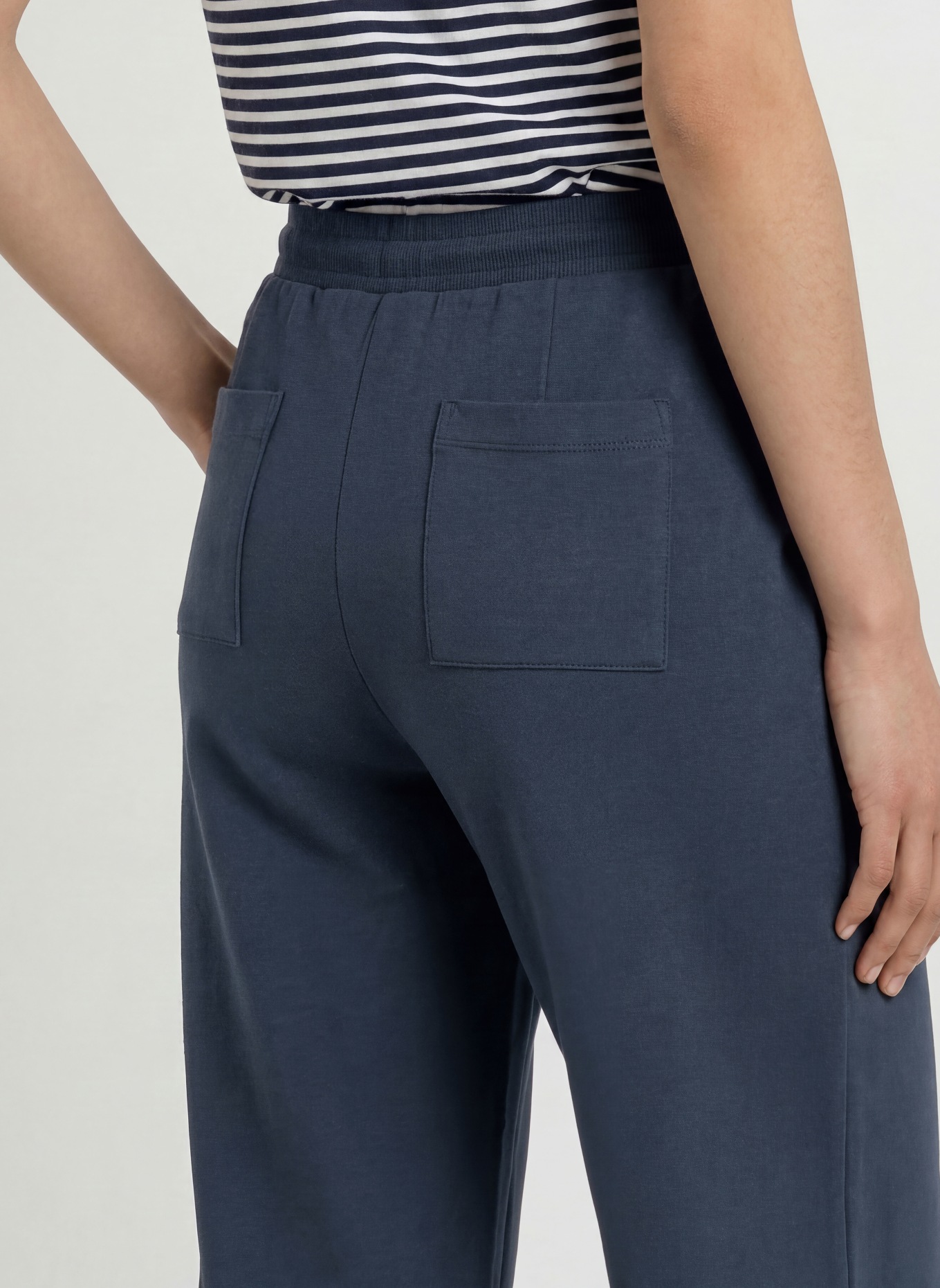 ELBSAND Pantalon 7/8 SANNA en jersey: BLEU FONCÉ