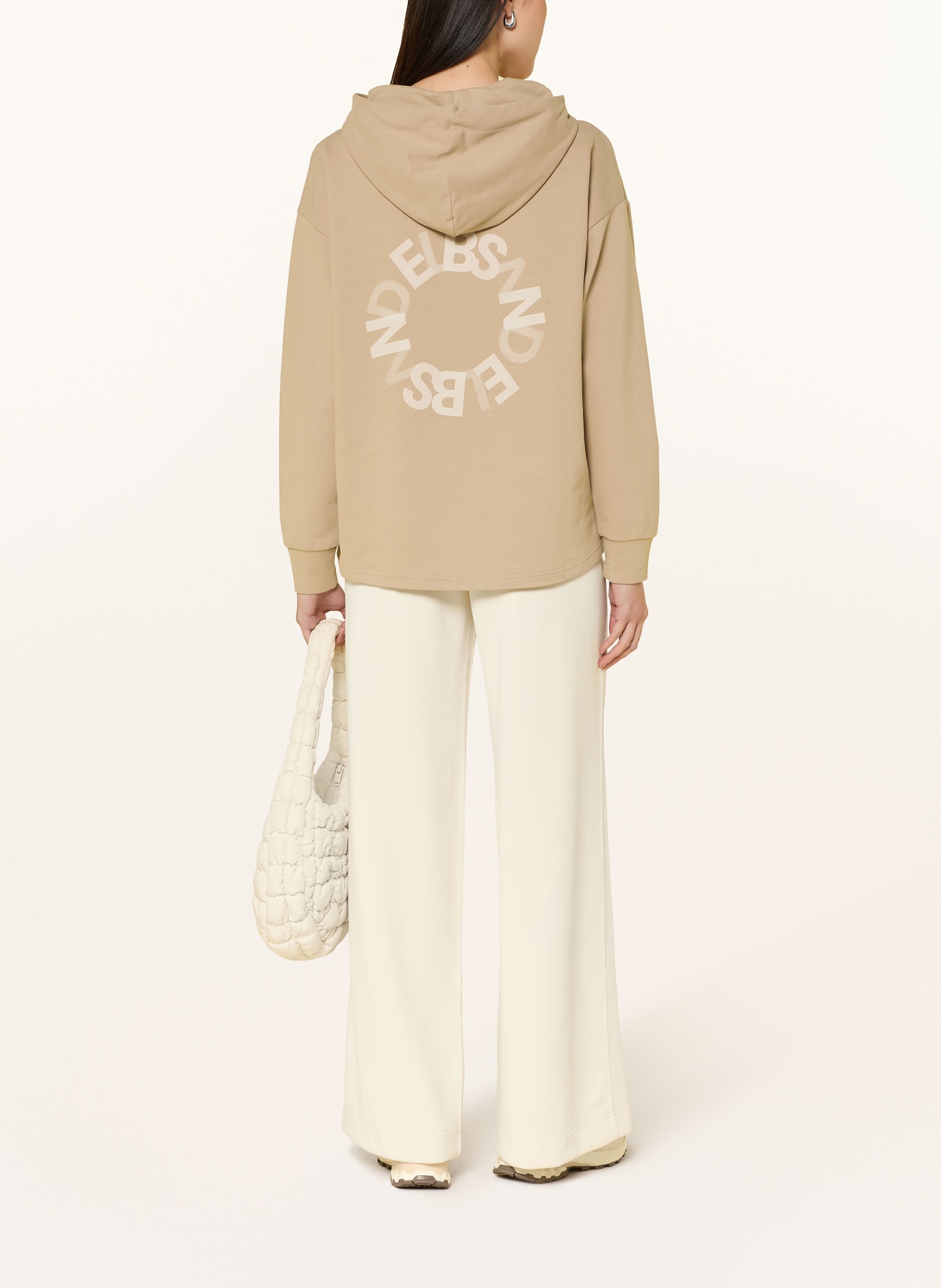 ELBSAND Hoodie ELA: BEIGE / CRÈME