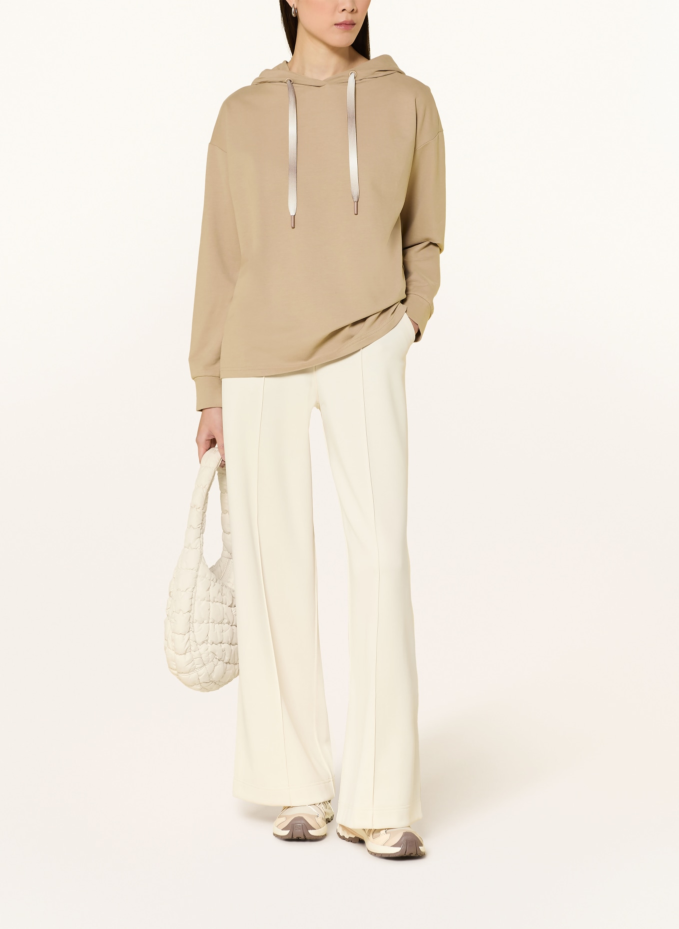 ELBSAND Hoodie ELA: BEIGE / CRÈME