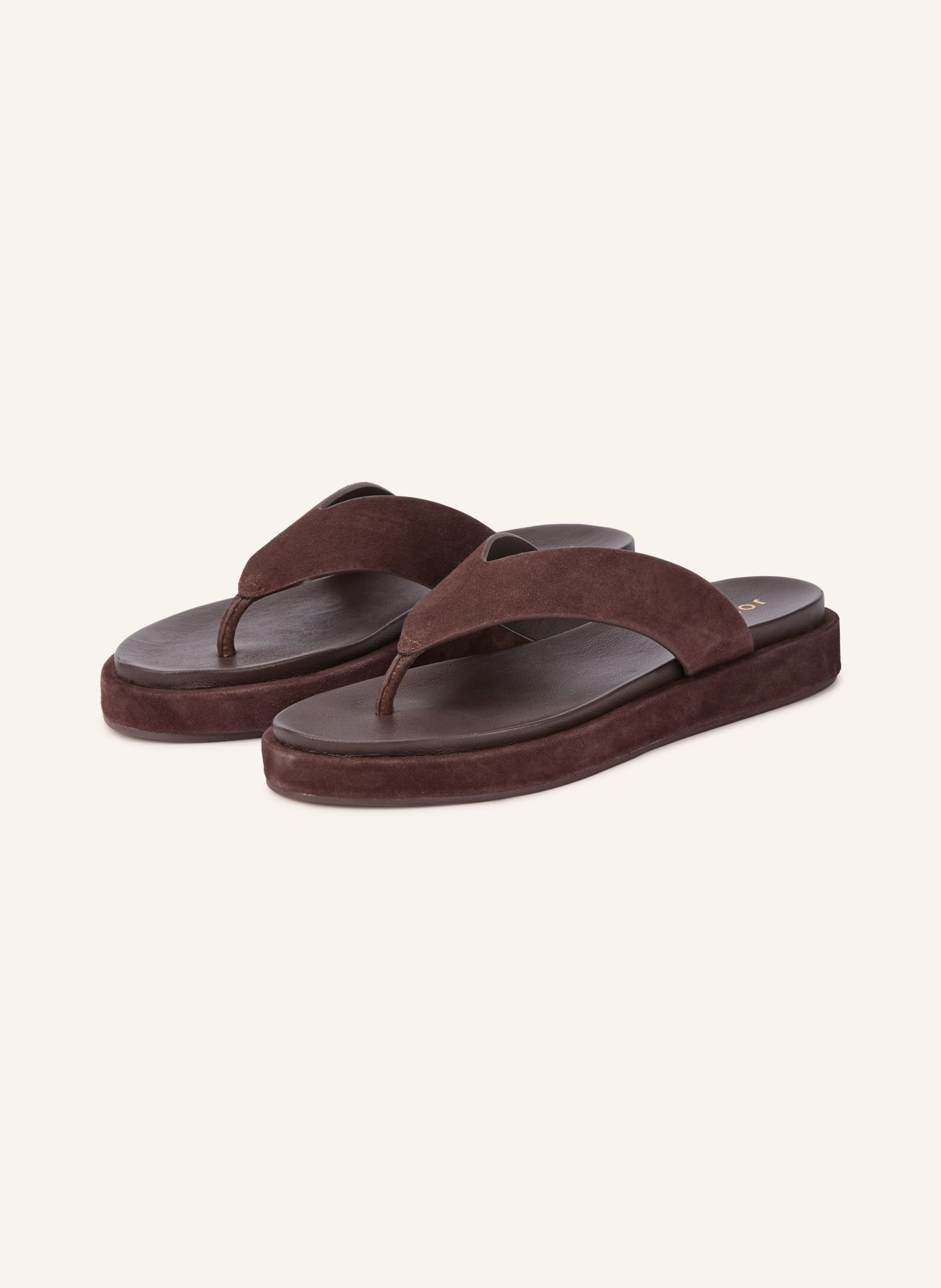JONAK WIWI thong sandals: DARK BROWN