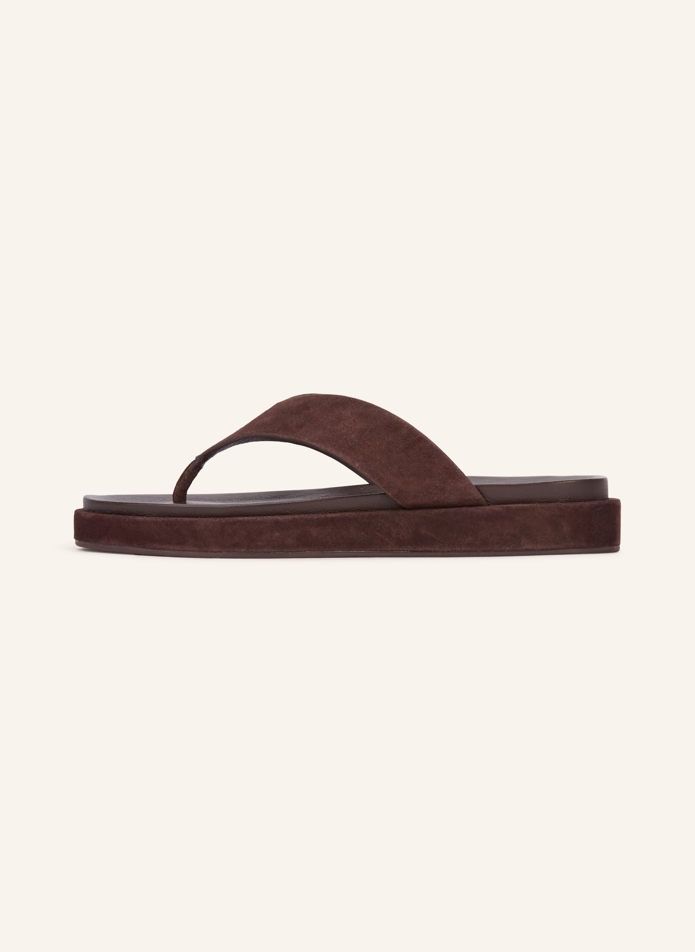 JONAK WIWI thong sandals: DARK BROWN