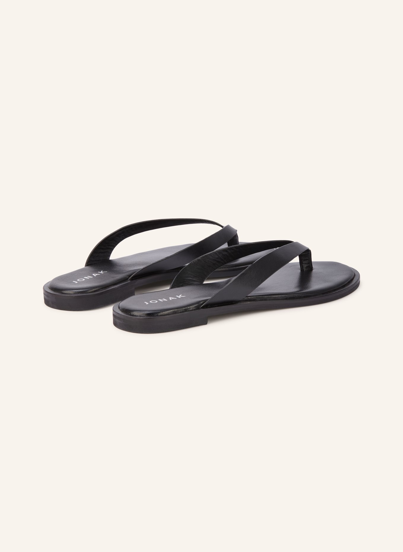 JONAK WITTY Thong sandals: BLACK