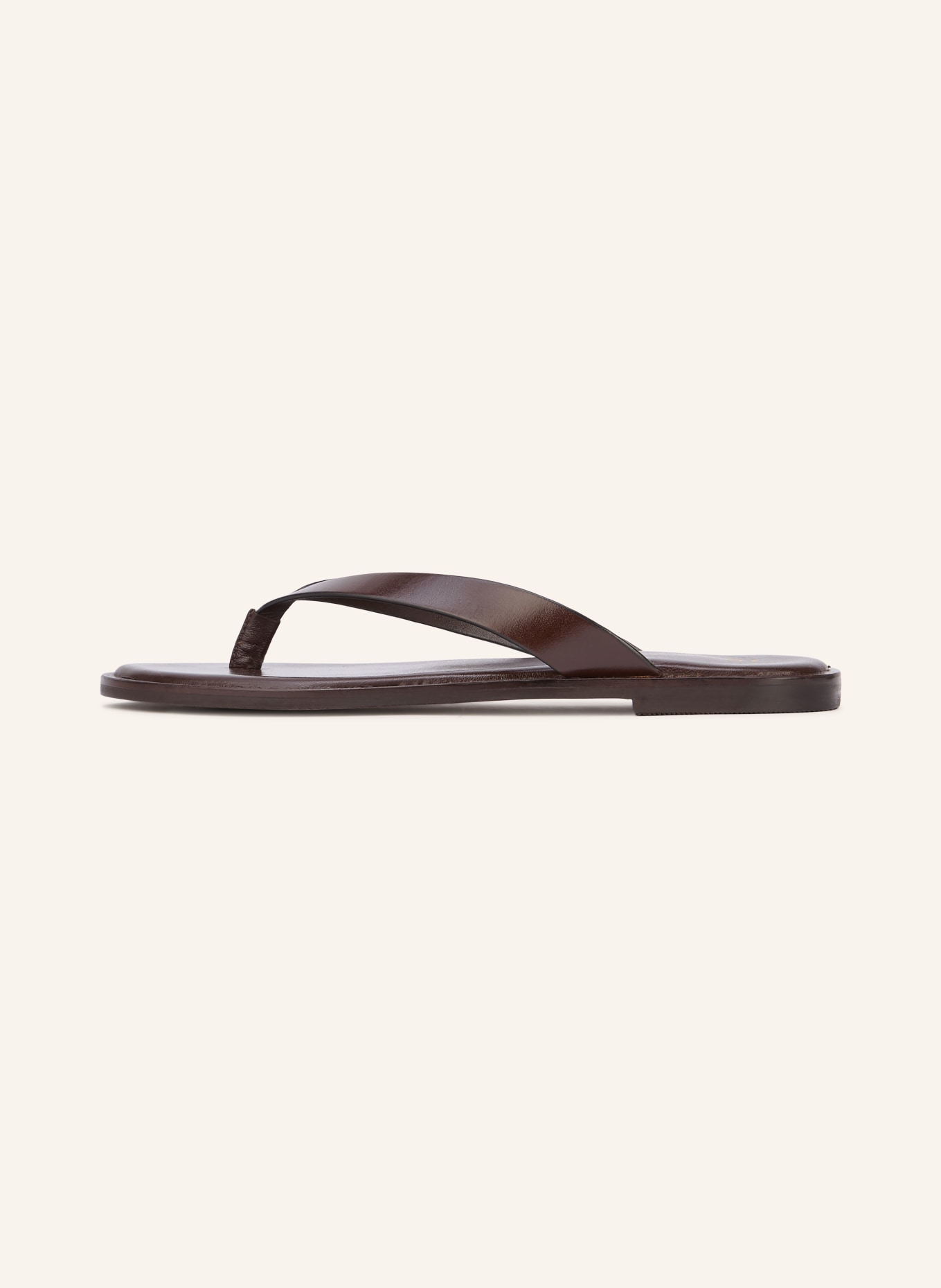 JONAK WITTY Thong sandals: DARK BROWN